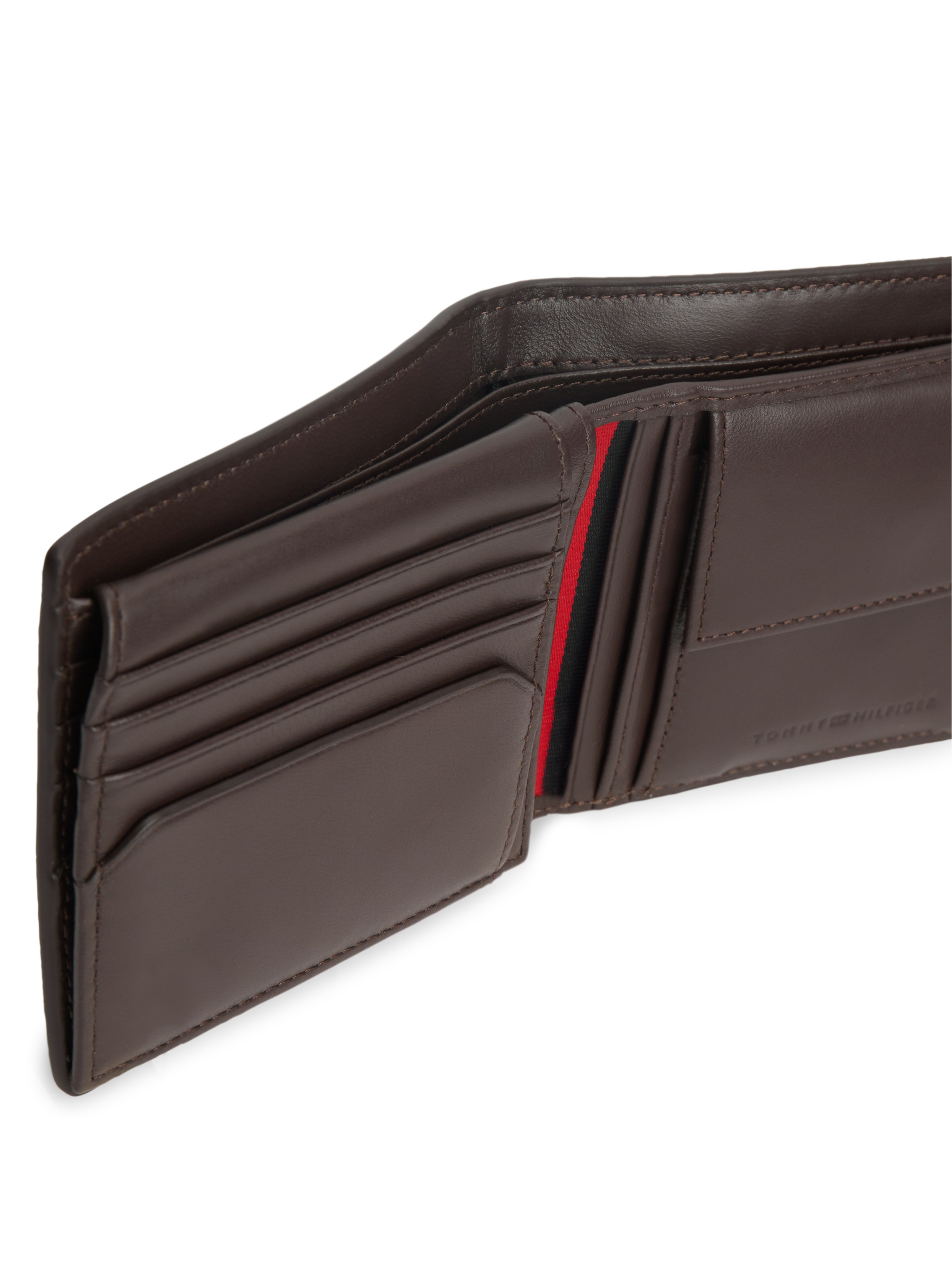 Tommy Hilfiger Geldbörse »TH CENTRAL CC FLAP AND COIN« Unisex Portmonnaie, Geldbeutel mit Kontraststreifen innen