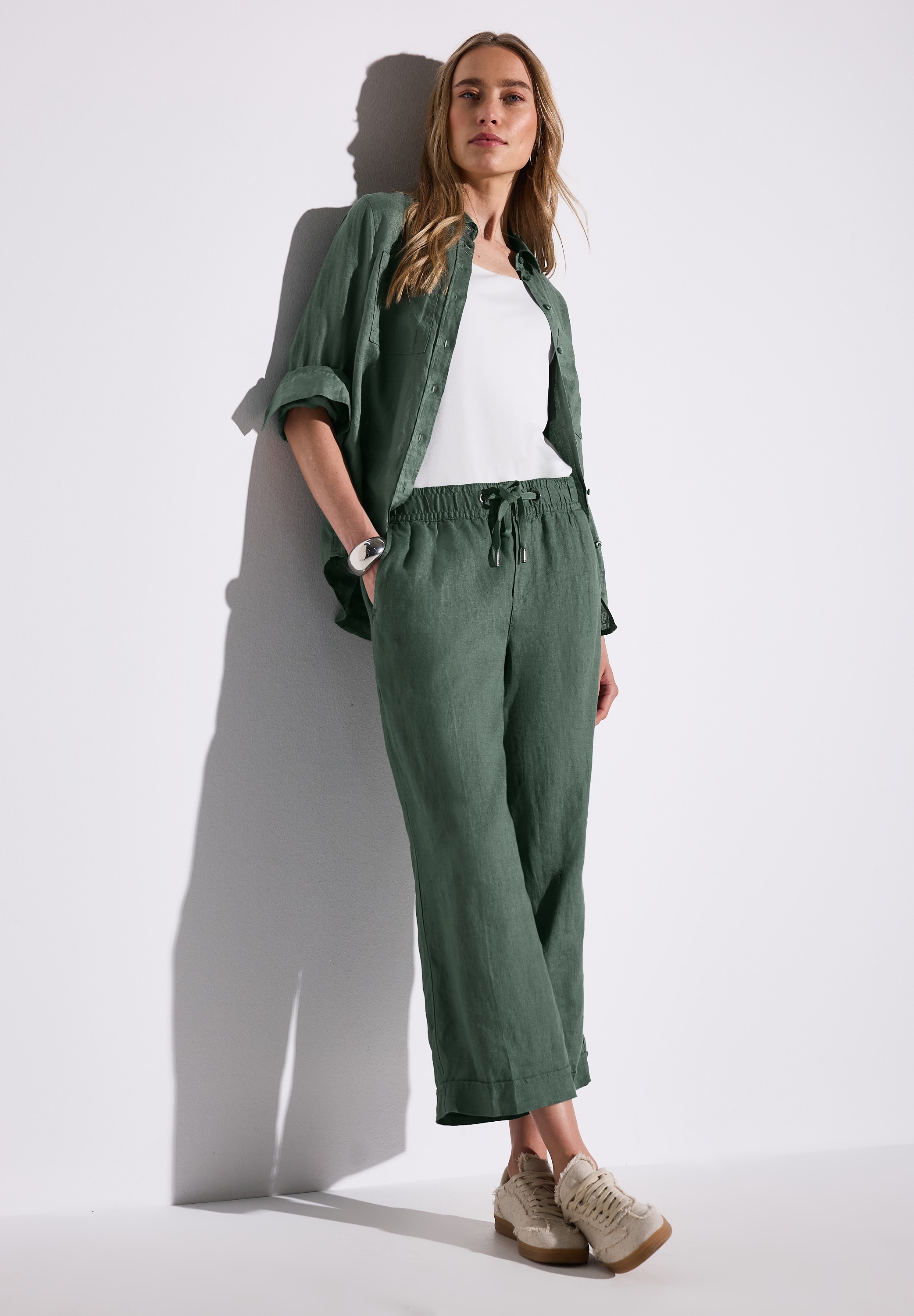 STREET ONE Culotte »Styel EMEE«, mit elastischem Bund mit Tunnelzug