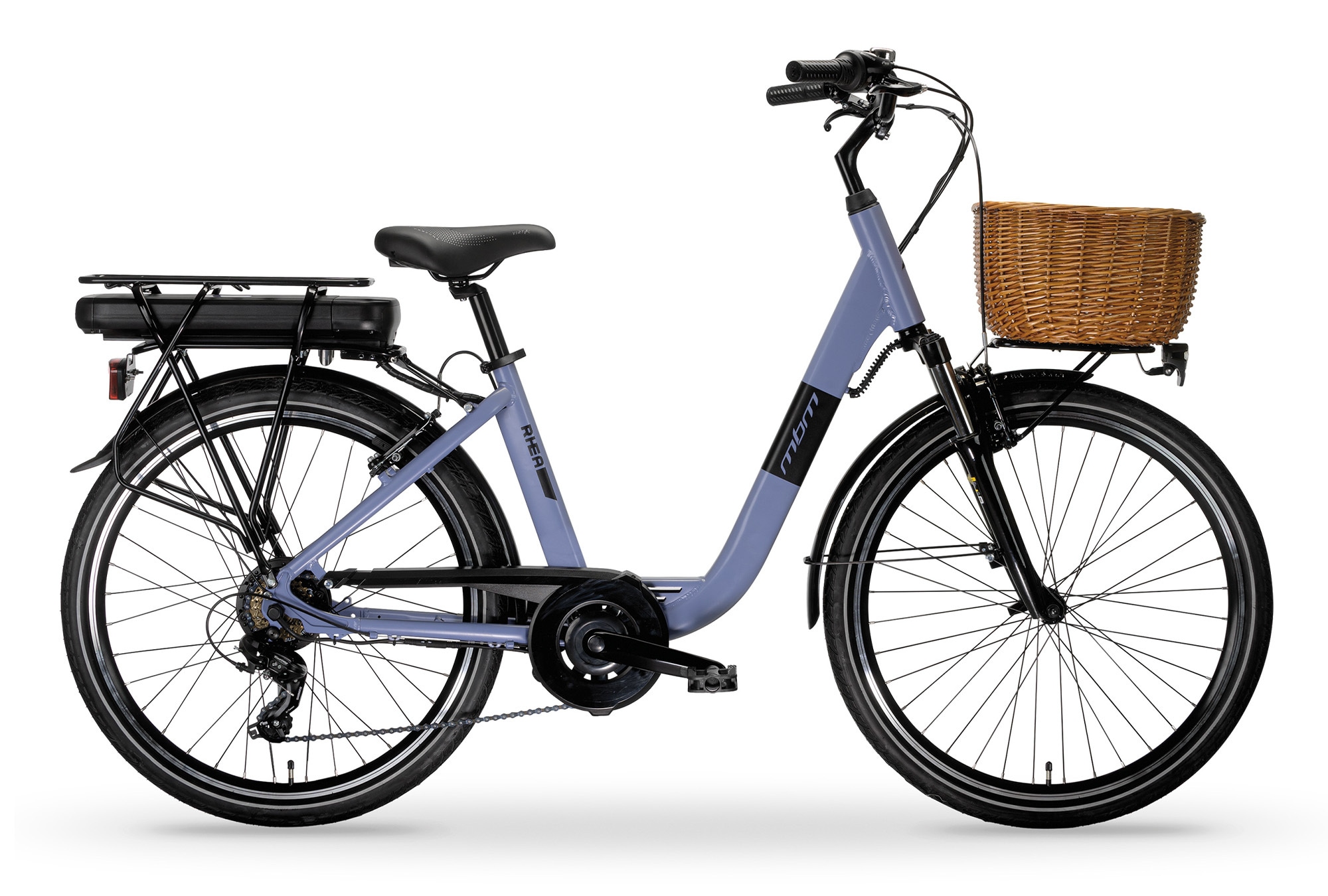 MBM E-Bike »Elektro-Citybike RHEA 26 Zoll, blau«, Shimano