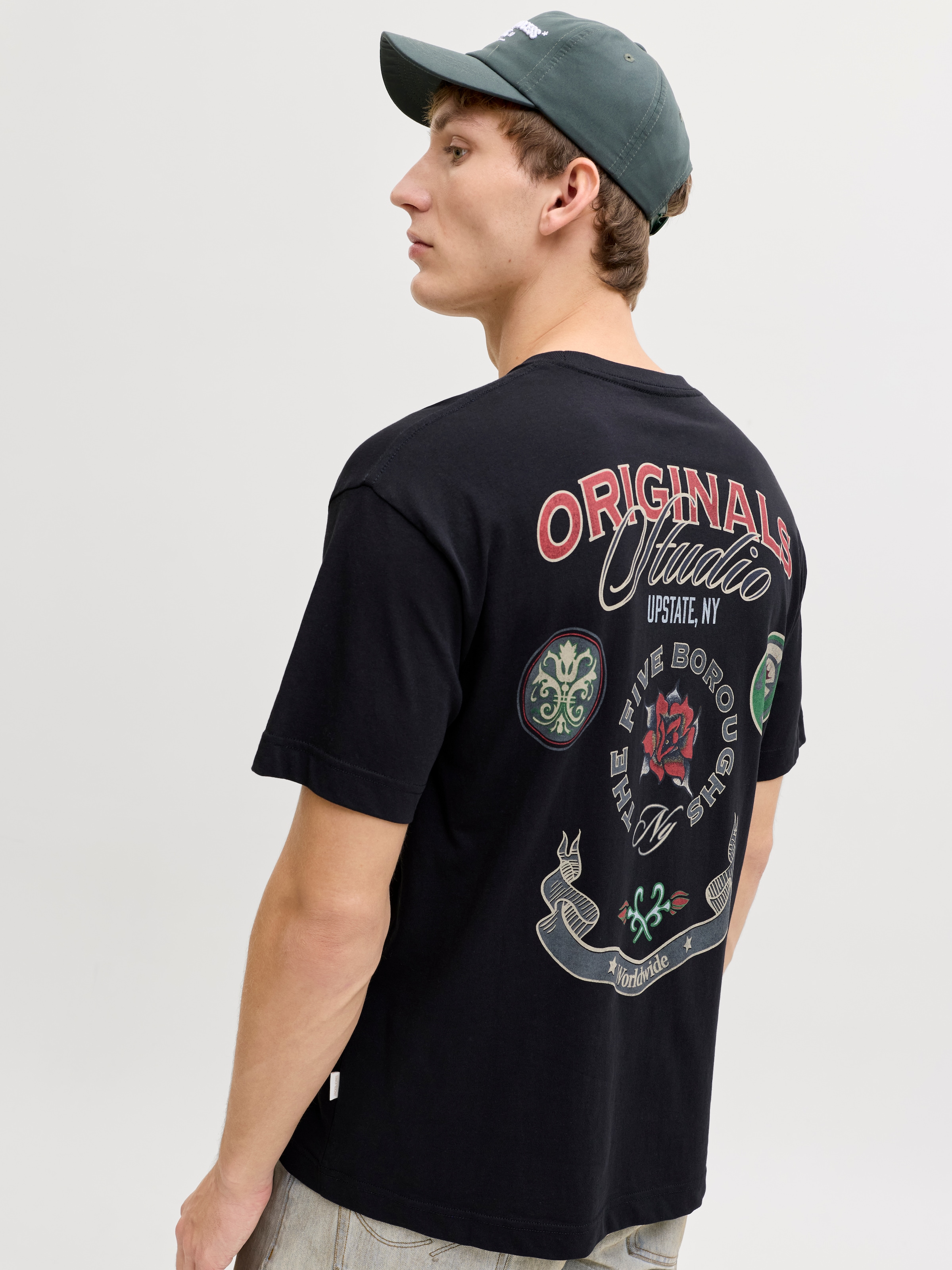 Jack & Jones T-Shirt »JORUPSTATE GRAPHIC BACK TEE SS CN«