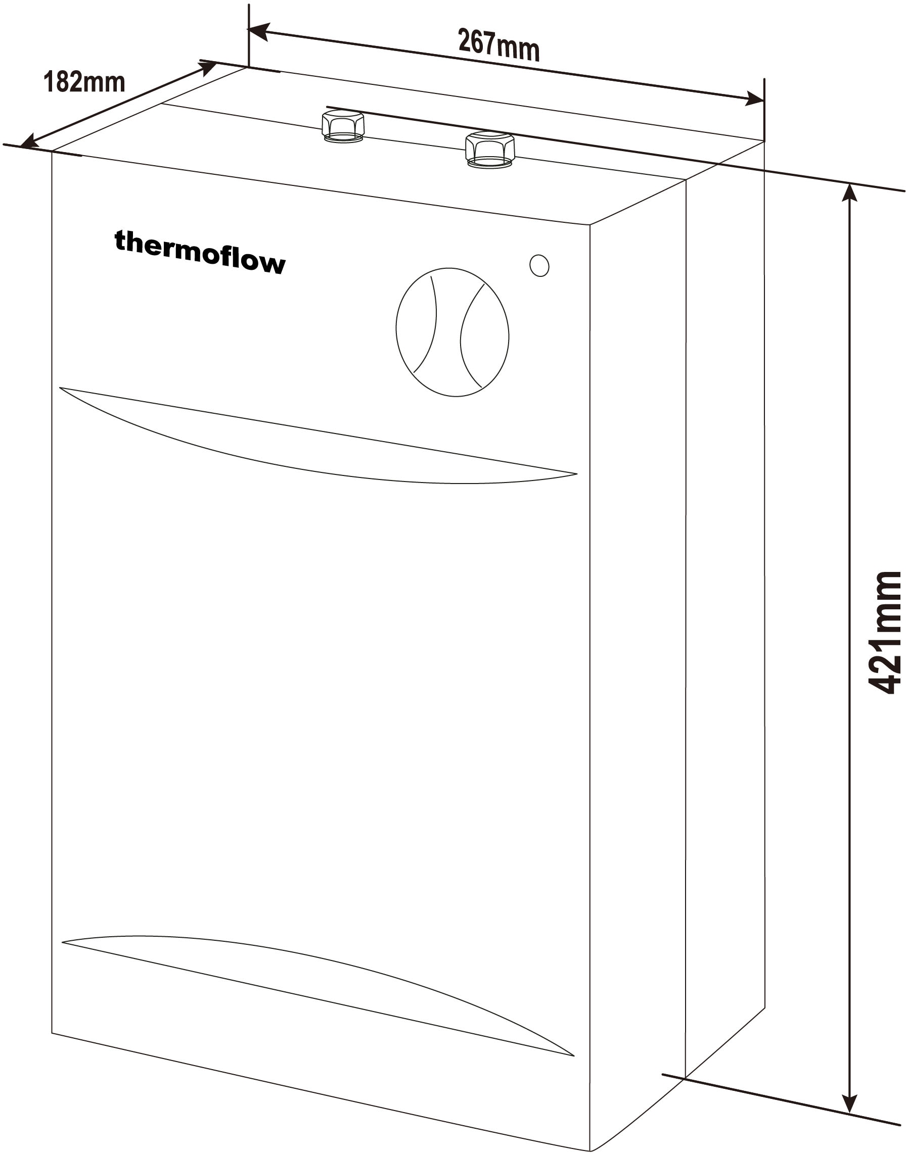 Thermoflow Untertischspeicher »UT5SETOVALIS« Kombi-Set, 