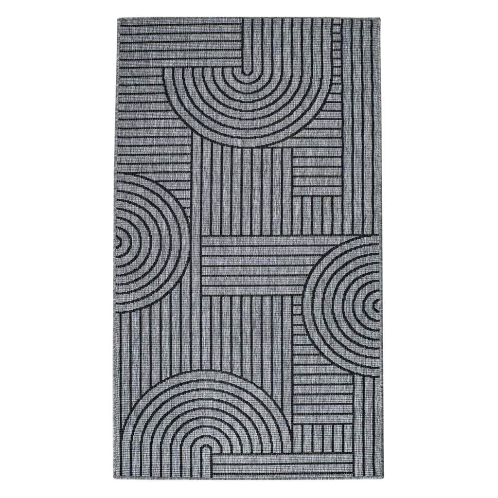 Carpet City Outdoorteppich »DUO RUG 5842« rechteckig 5 mm Höhe Wendeteppich Wetterfest In- & Outdoor, Balkon, Terrasse, Wohnzimmer