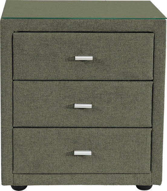 alina Nachttisch »Elsa« mit Glasplatte