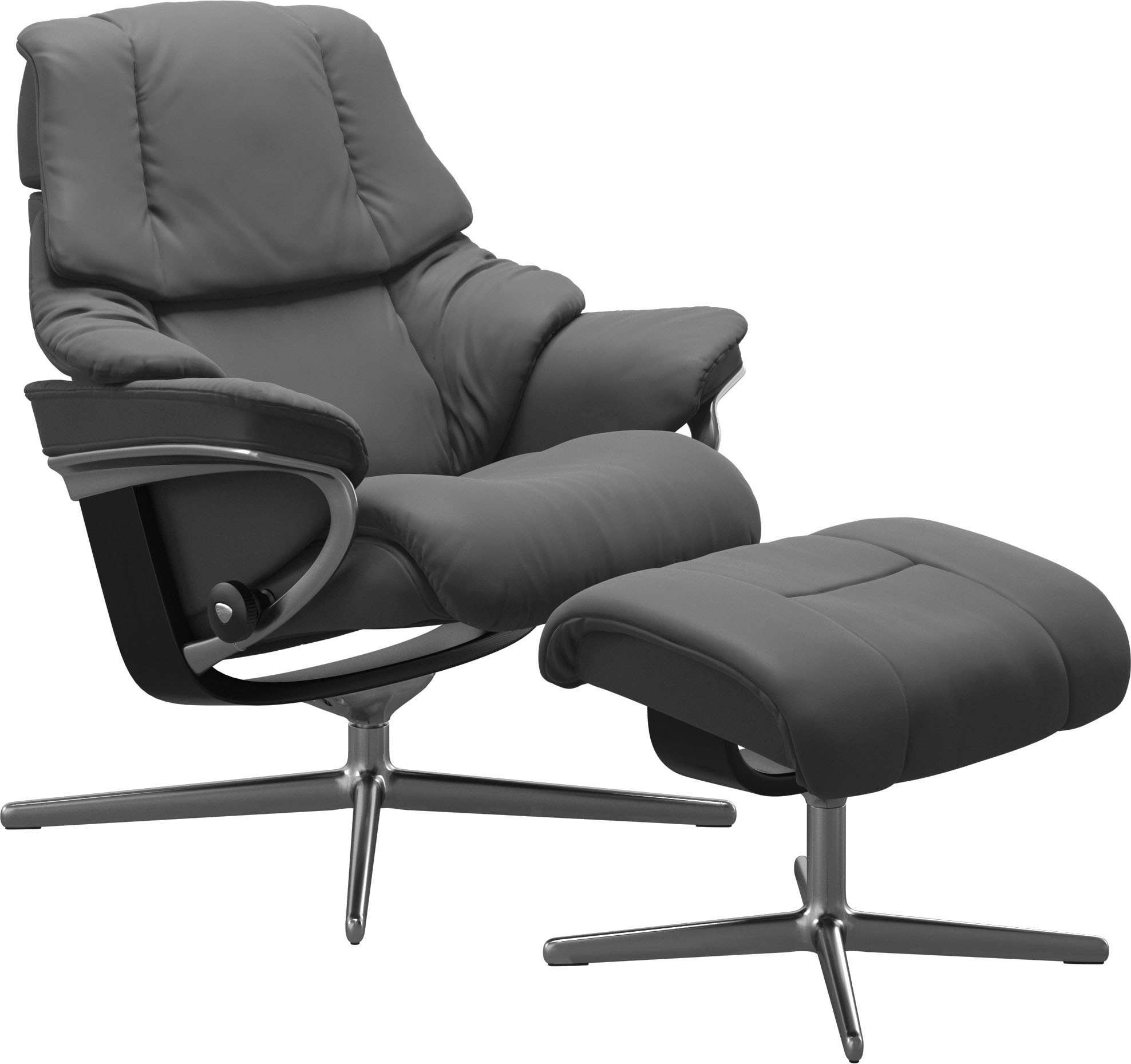 Stressless® Relaxsessel »Reno«, mit Cross Base, Größe S, M & L, Holzakzent Schwarz