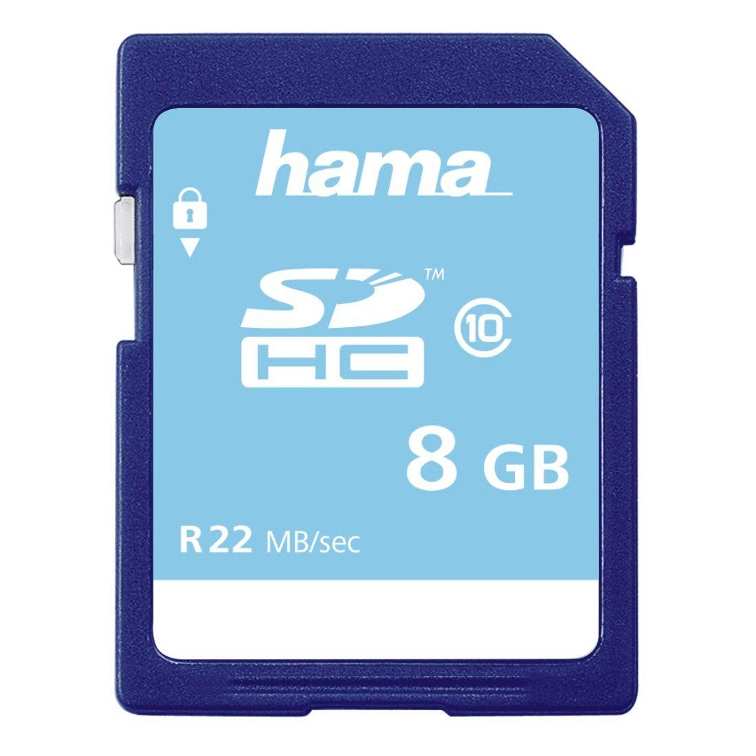 Hama SDHC Speicherkarte 8 GB, Class 10