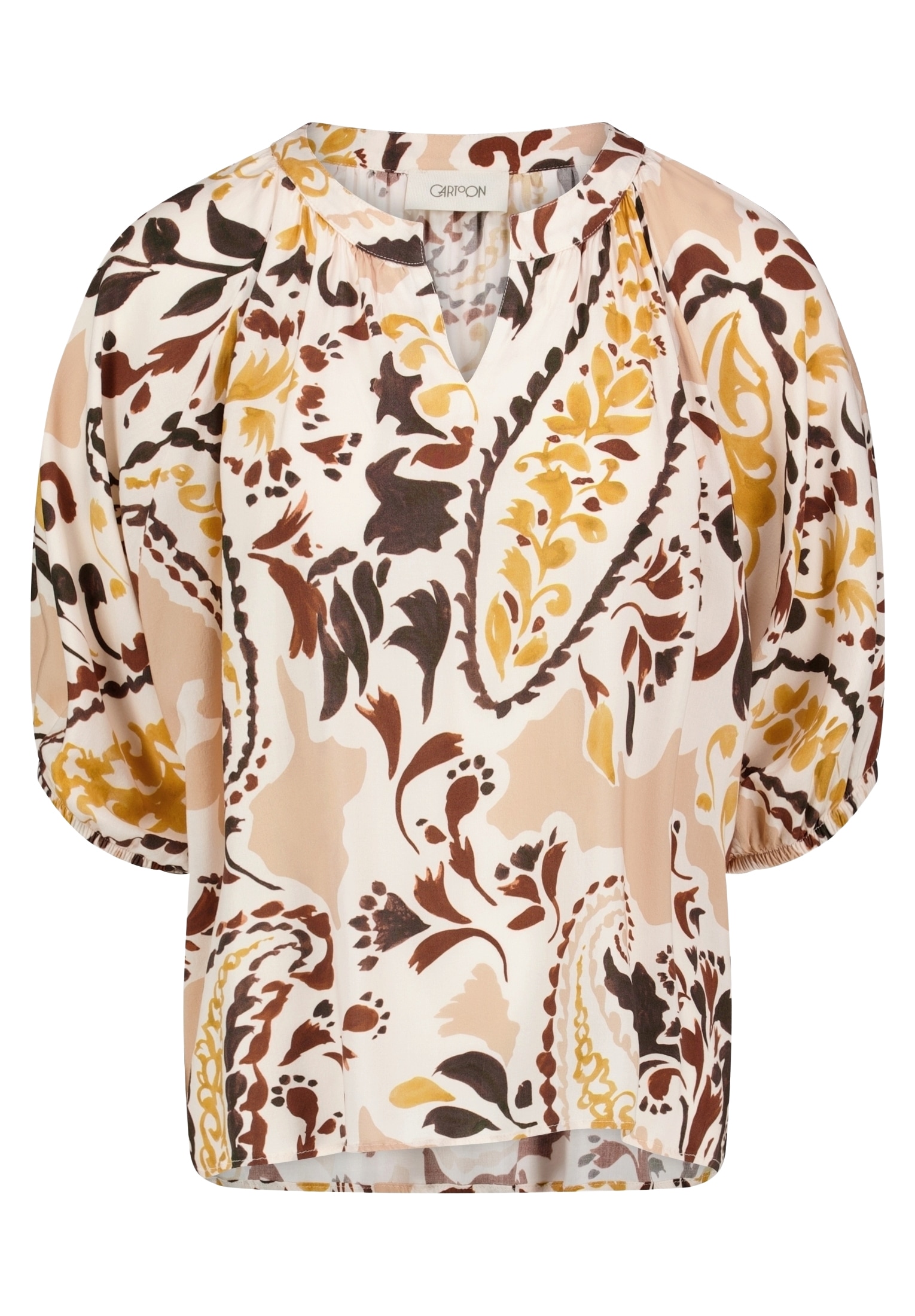 Cartoon Klassische Bluse »Casual-Bluse mit Raffung«