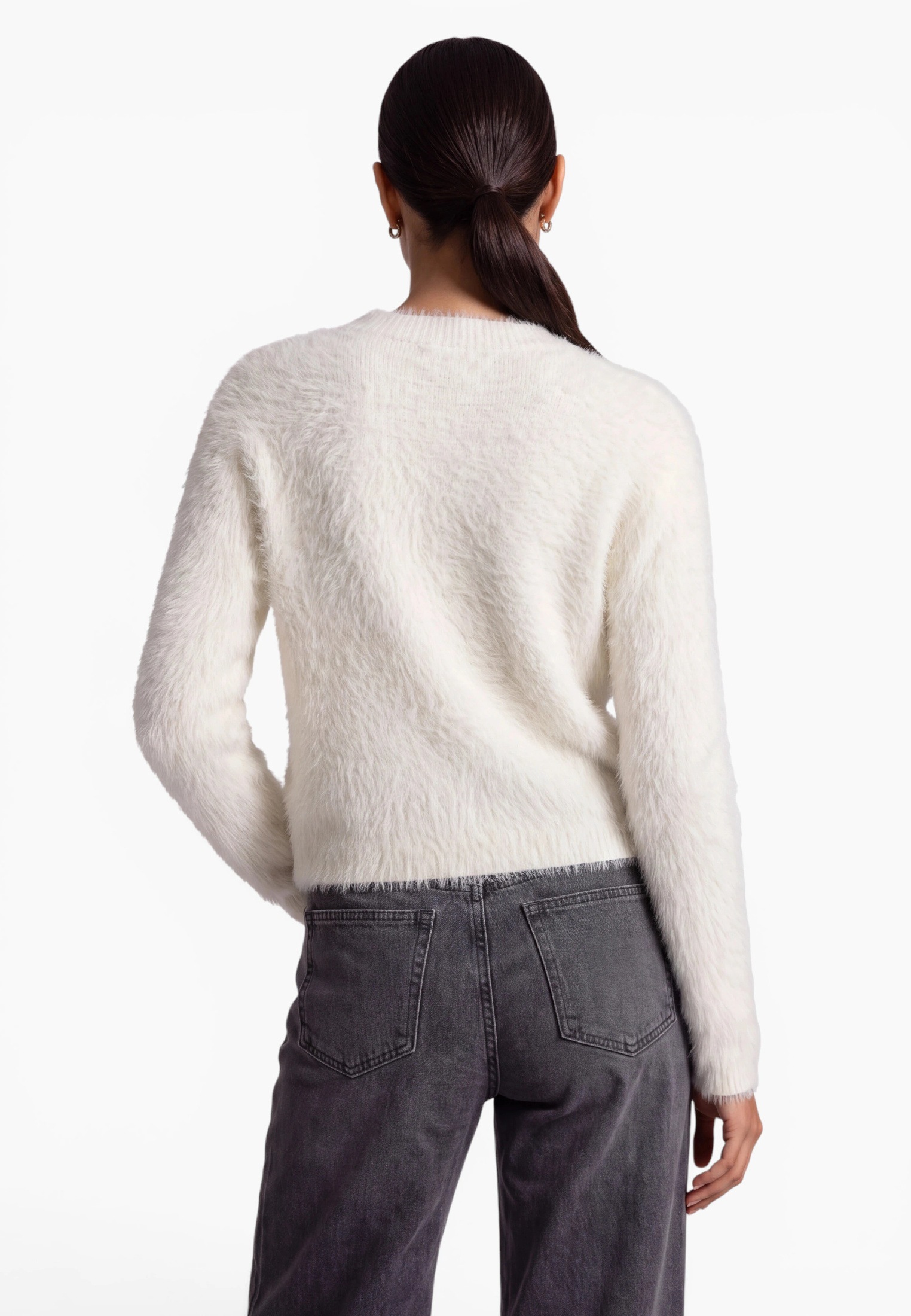 Zero Strickpullover »Strickpullover mit Effektgarn«