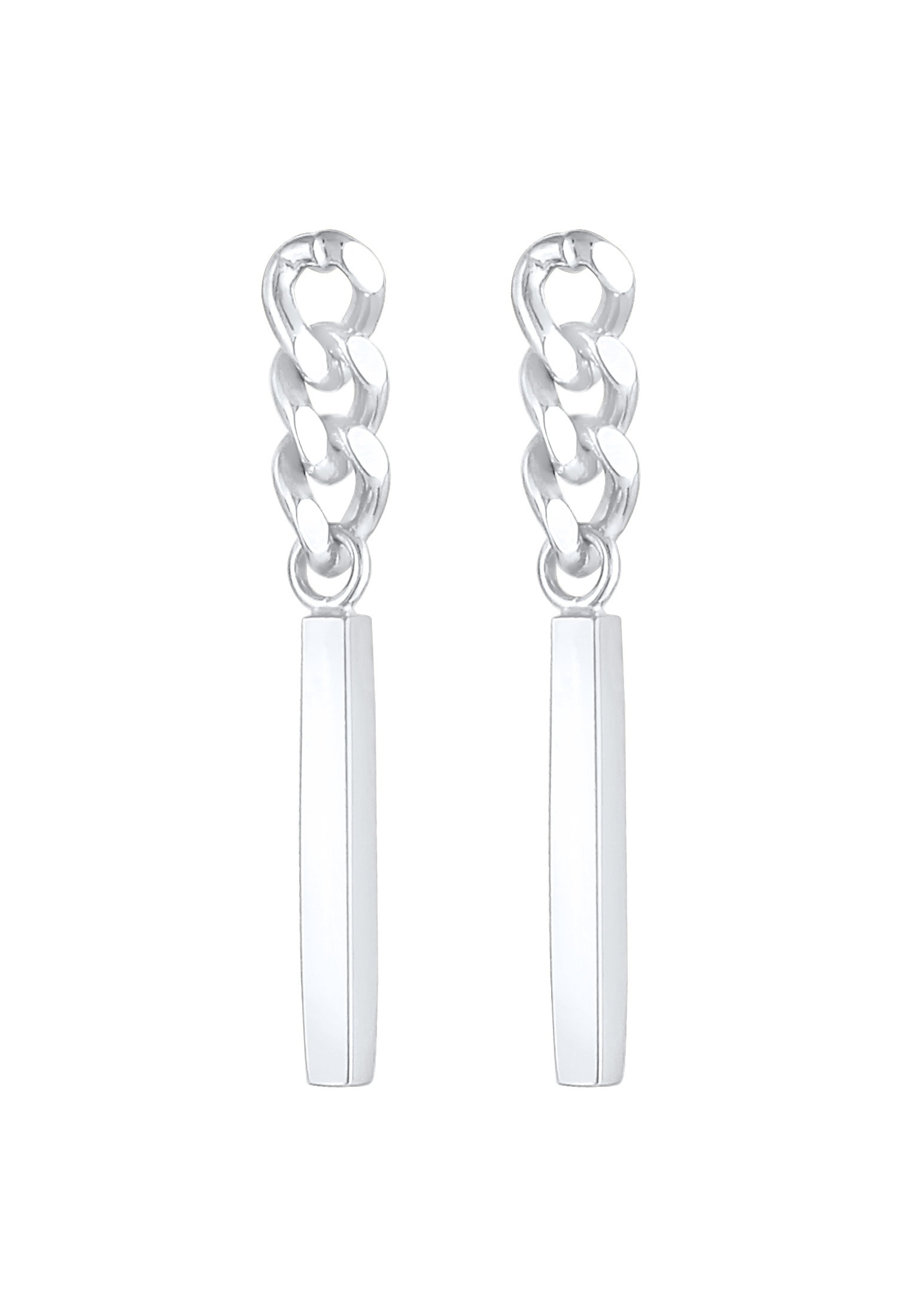 Elli Paar Ohrhänger »Ohrringe Stecker Panzer Stab Look 925 Silber«