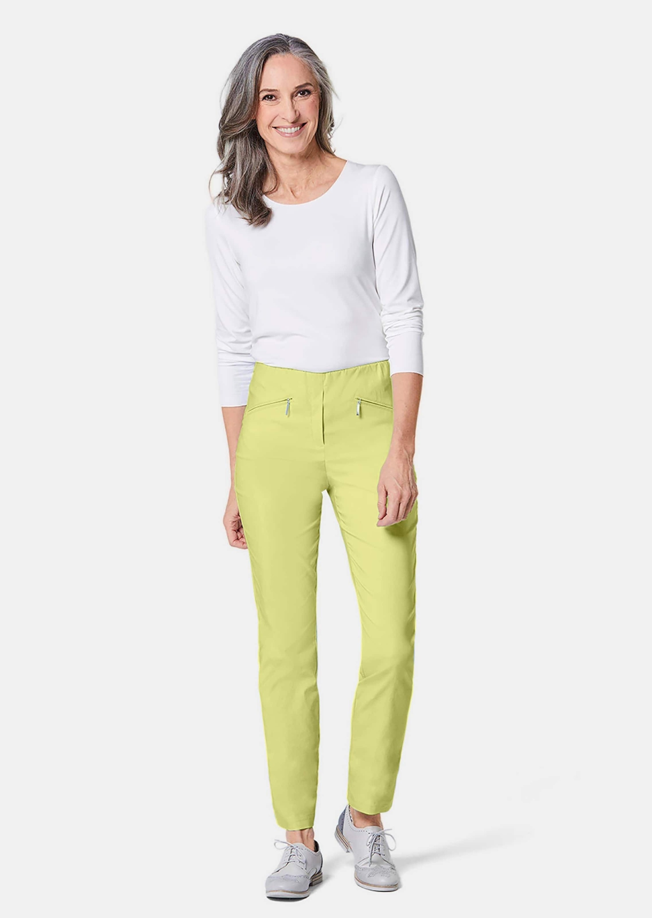 GOLDNER 2-in-1-Hose »Kurzgröße Schlupfhose LOUISA mit Steppnähten«  Ohne