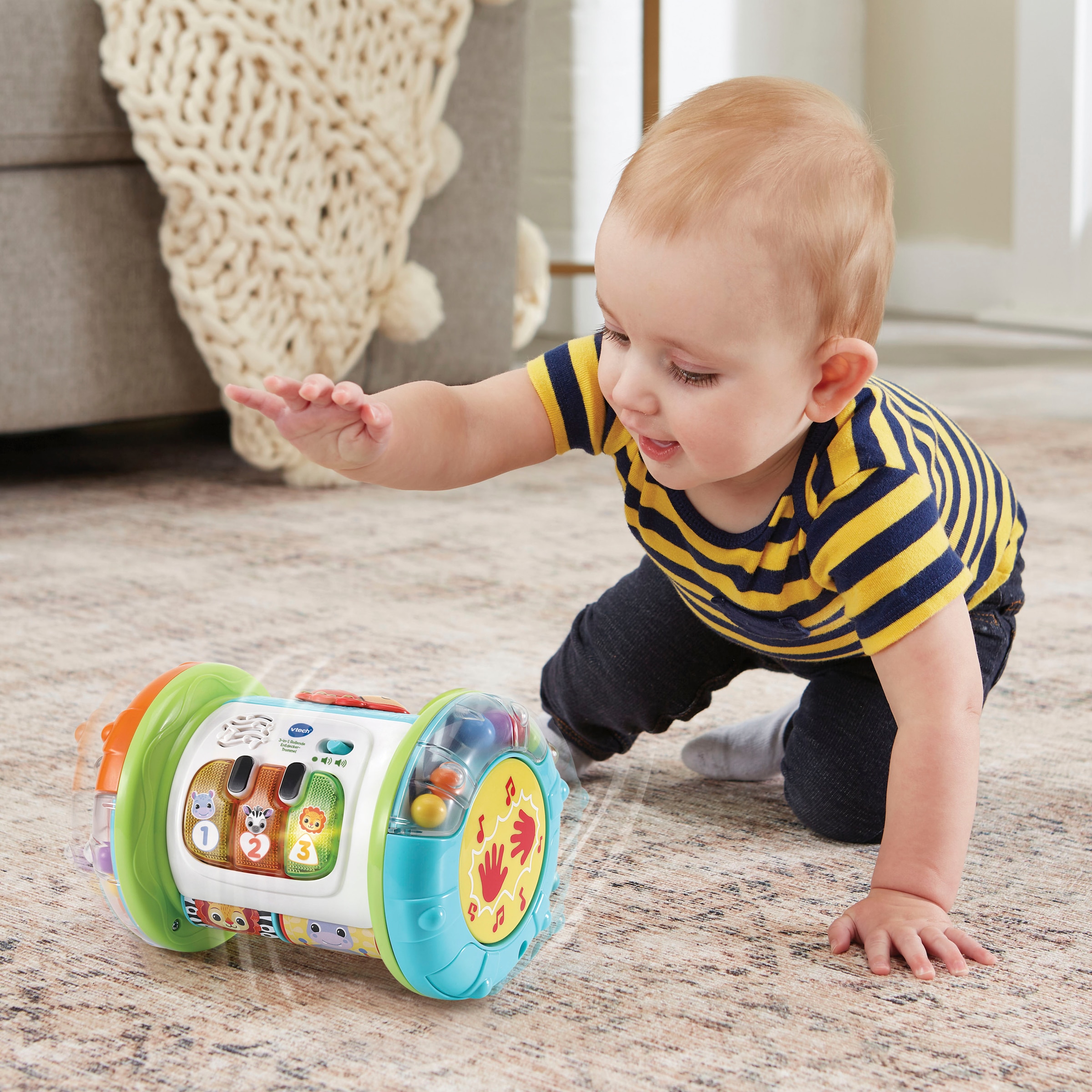 Vtech® Lernspielzeug »Vtech Baby, 3in1 Rollende Entdecker-Trommel«