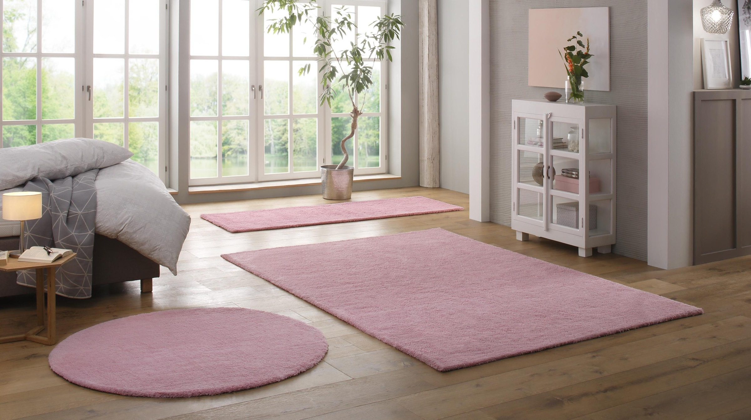 rosa Hoch-Teppiche