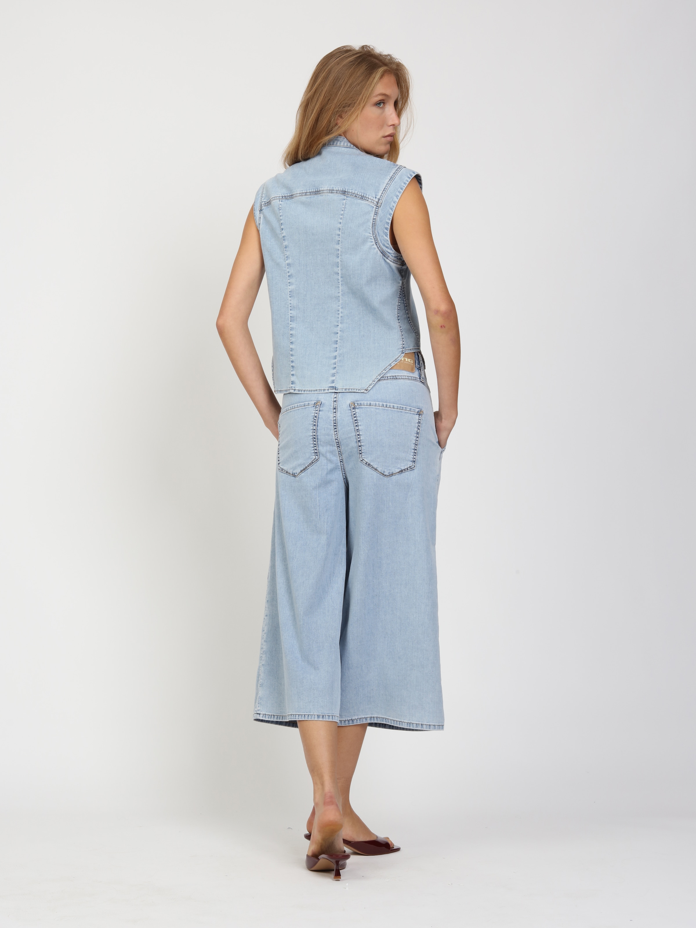 GANG Jeansweste »94LARA VEST« ärmelloser Relax-Fit