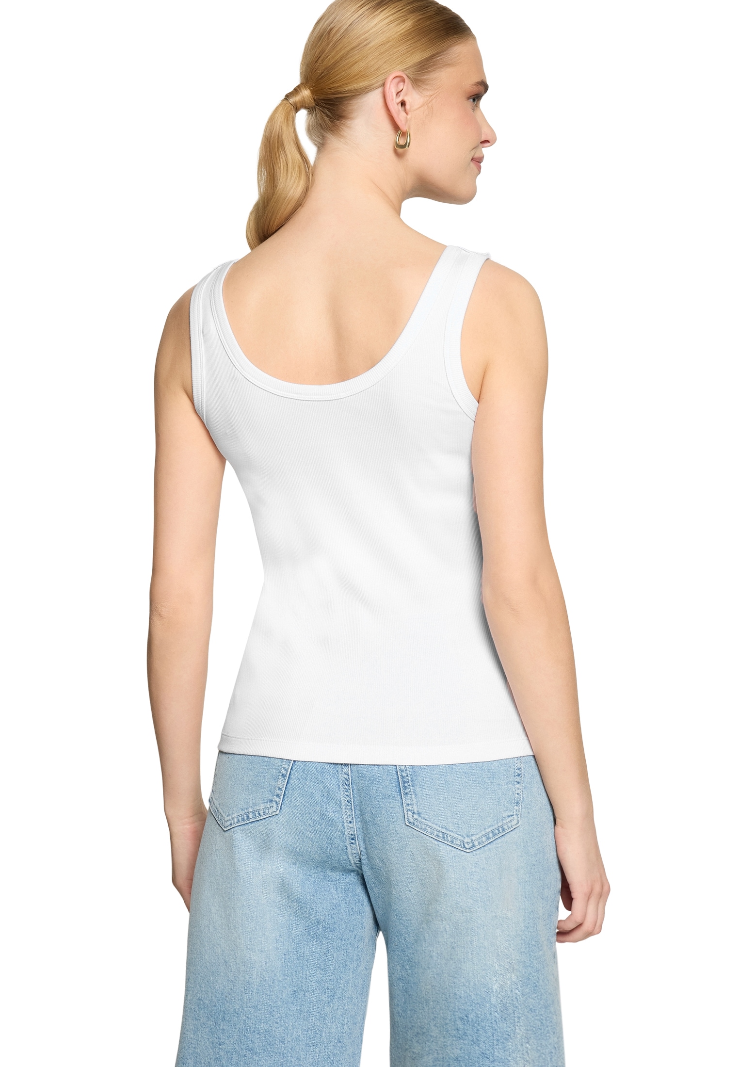 Zero Tanktop »Basic-Top mit Rundhalsausschnitt«