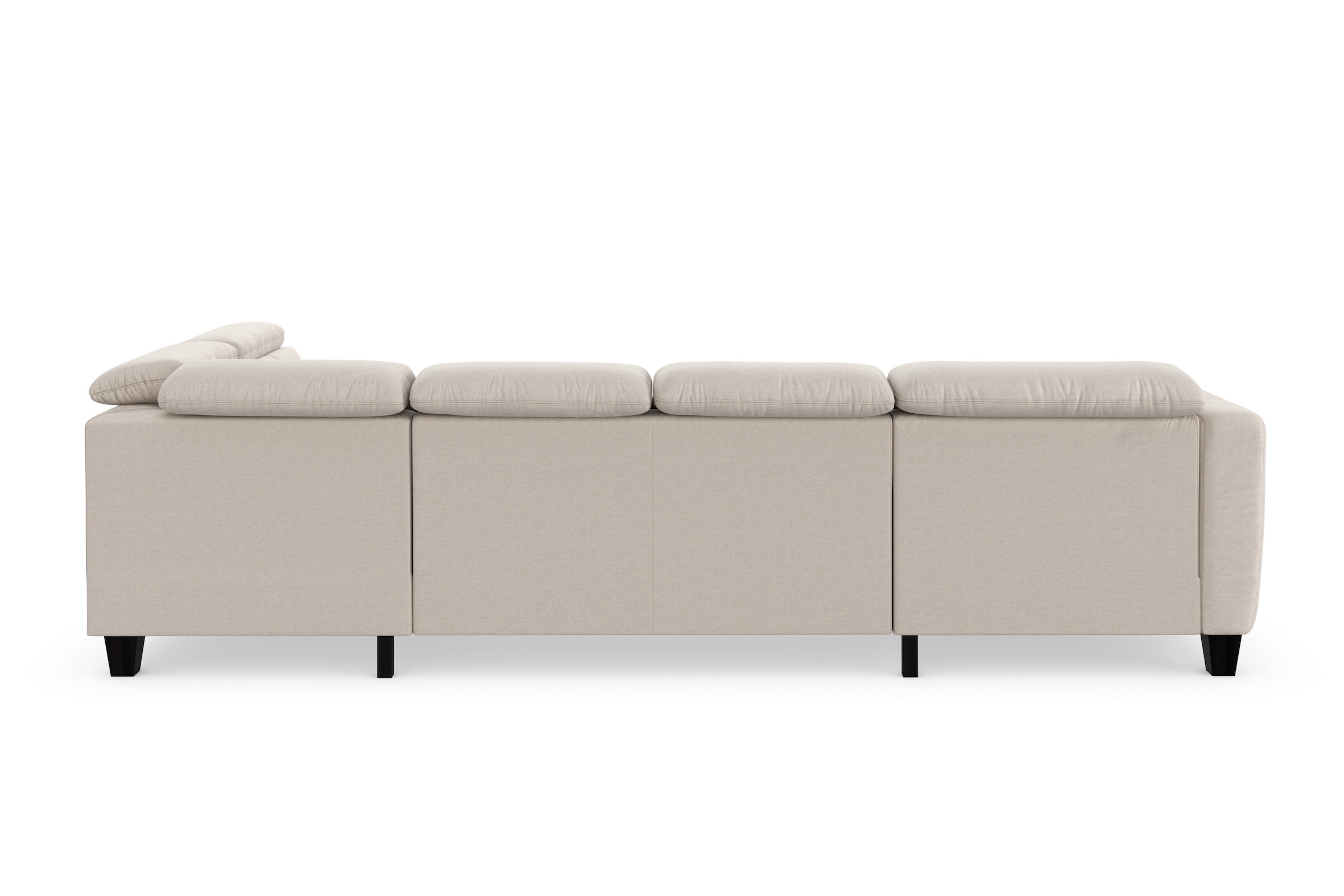 sit&more Wohnlandschaft »Belluci U-Form«, Kopfteilverstellung und Federkern, wahlweise mit Bettfunktion