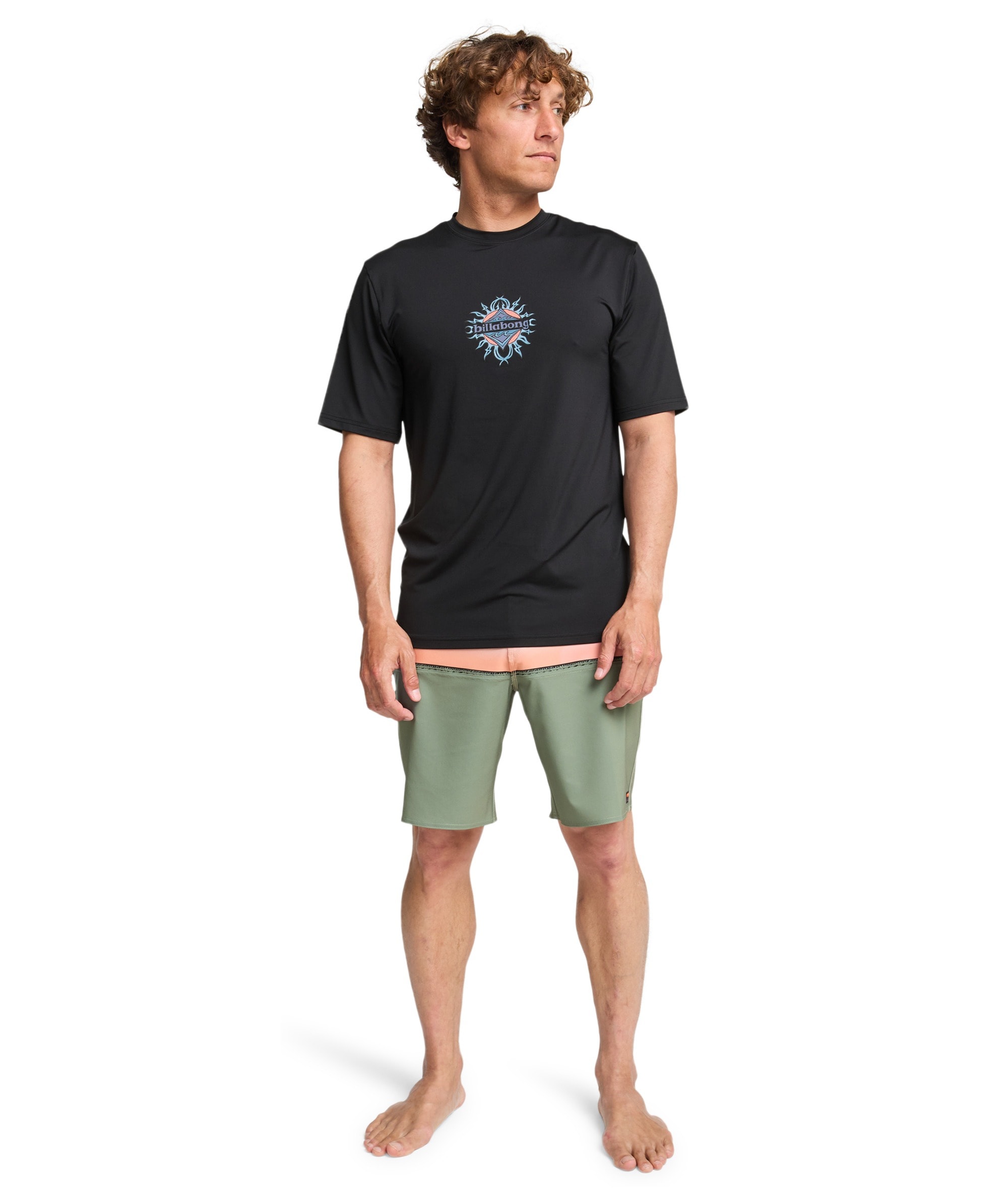 Billabong T-Shirt »SOLAR FLARE LOOSE FIT SHORT SLEEVE« lockere Passform, kurze Ärmel, für Strand und Freizeit