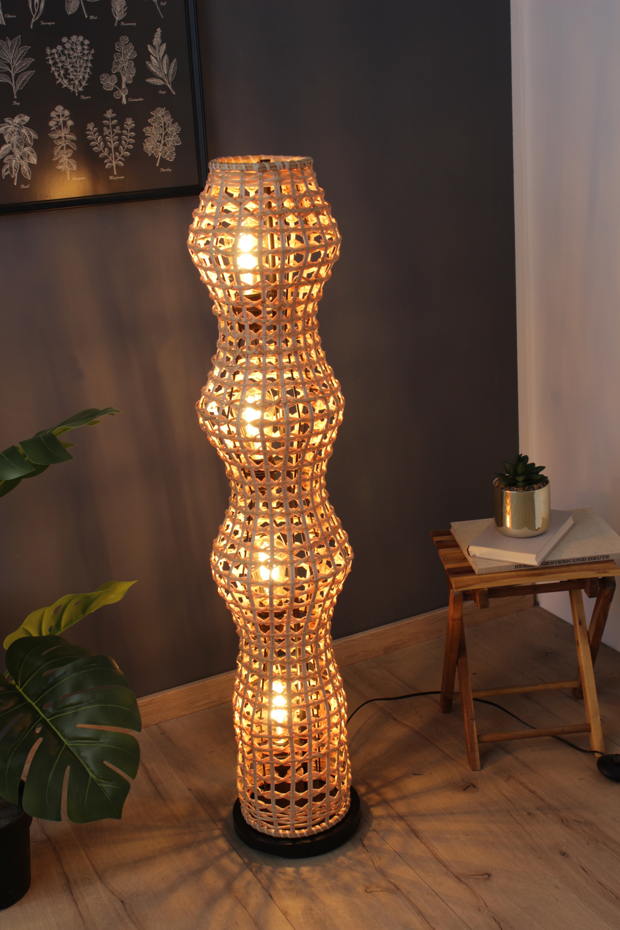 ECO-LIGHT Stehlampe »Capella«, 4 flammig, Leuchtmittel E27 | ohne Leuchtmittel