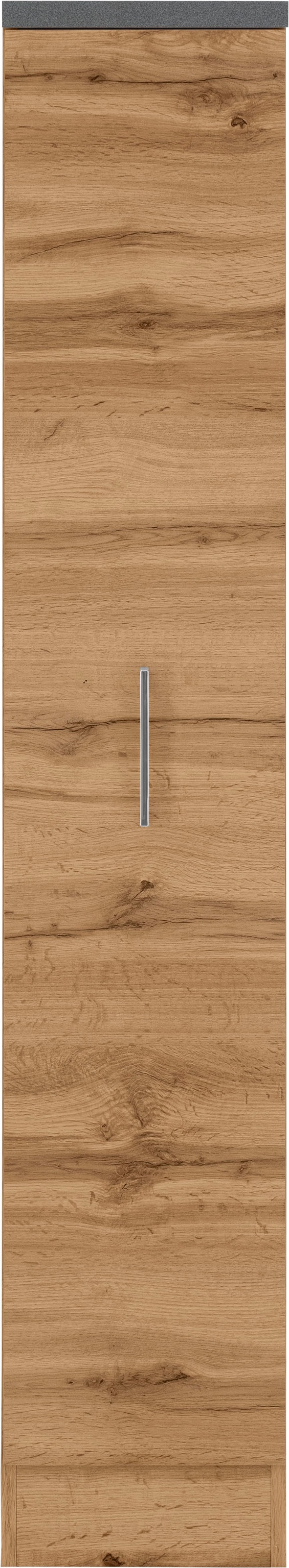 KOCHSTATION Apothekerschrank »KS-Colmar«, 30 cm breit, 165 cm hoch, mit 3 Ablagen, mit Metallgriff