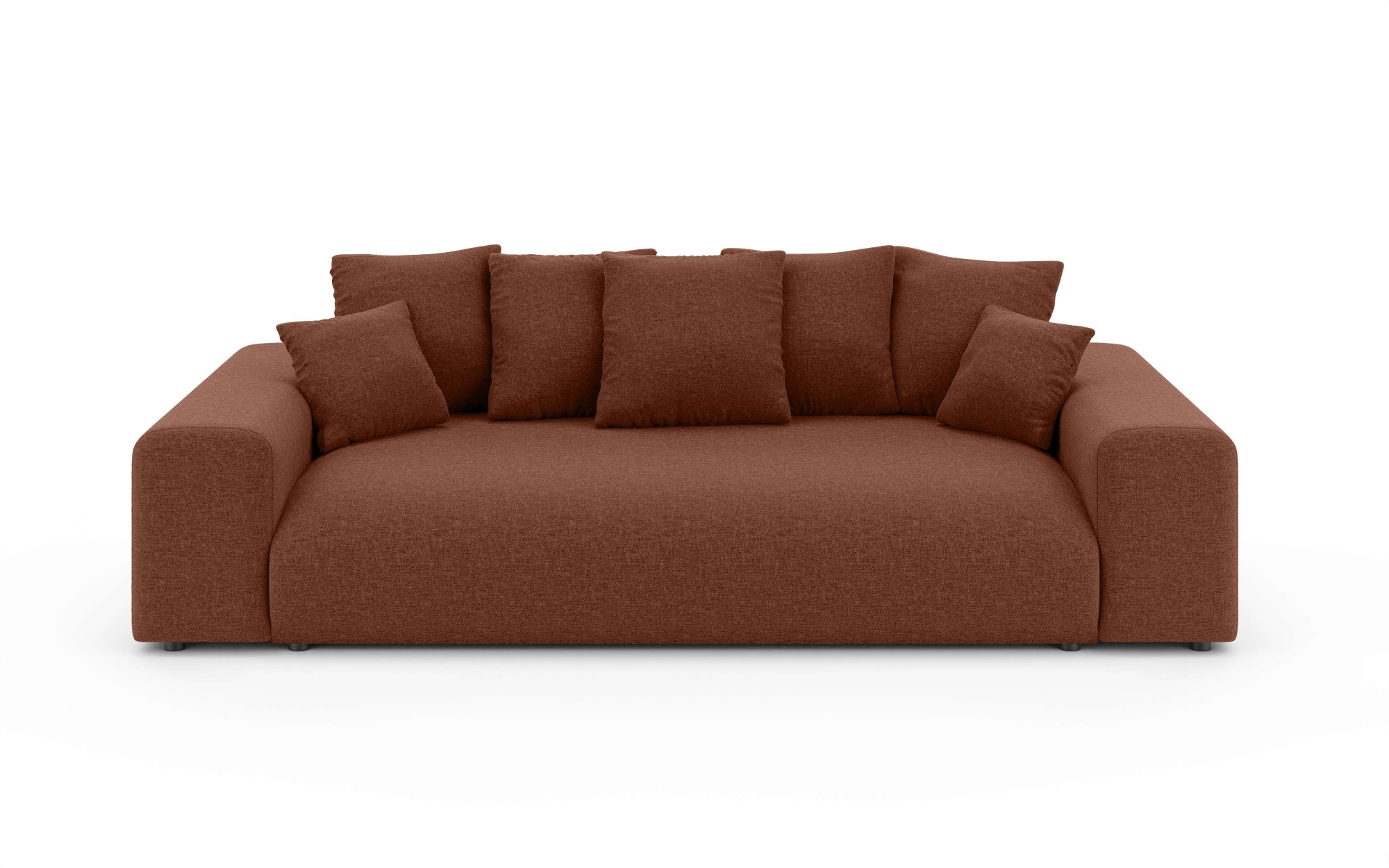 Home affaire Big-Sofa »LAKESIDE 3-Sitzer Schlafsofa mit Bettkasten, Breite 256,5 cm« Liegefläche 168,5x195 cm, hoher Sitzkomfort, Maße B/T/H: 256/122/82cm