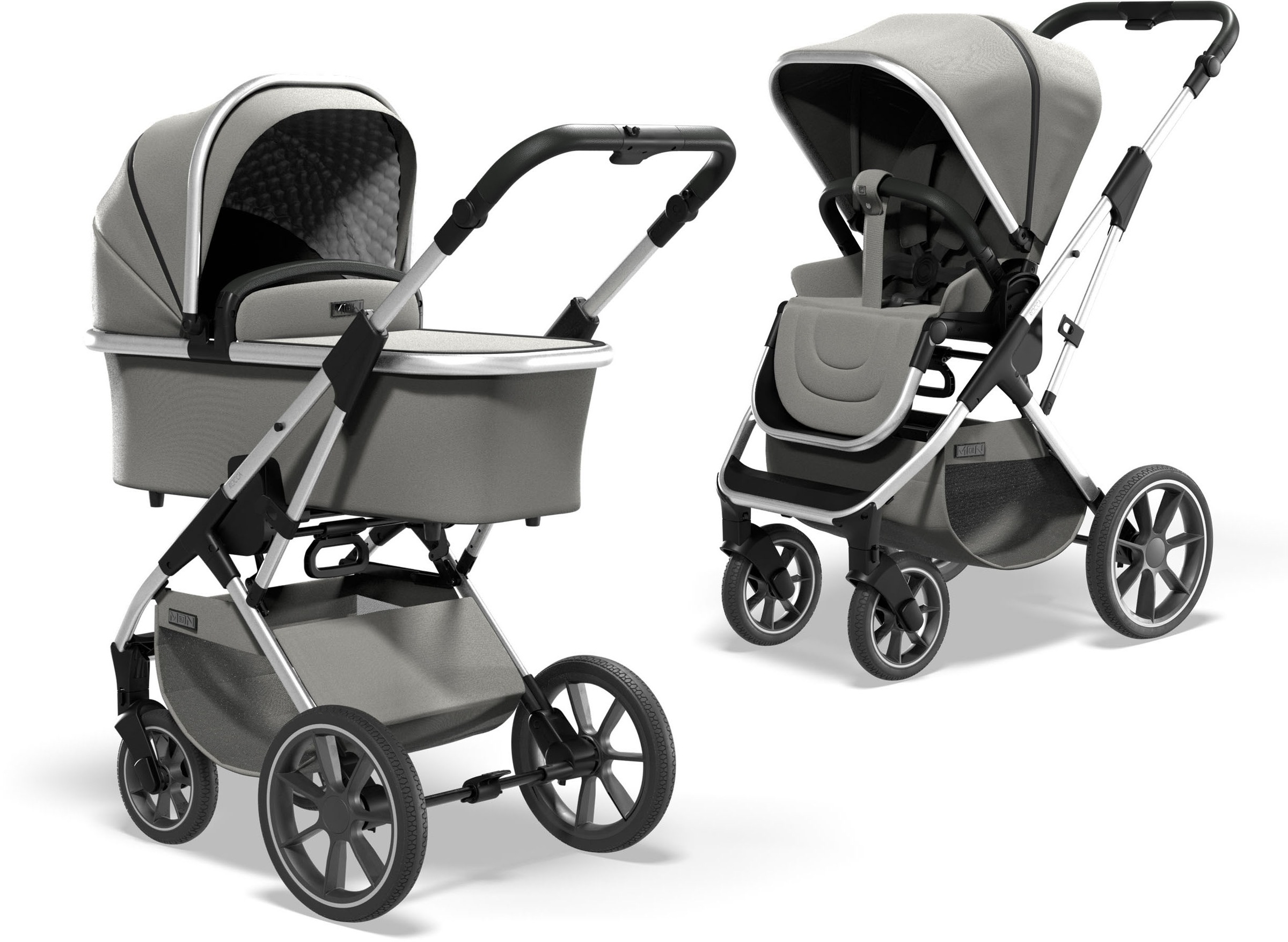 Moon Kombi-Kinderwagen »ROCCA Basic«, 22 kg, mit Gummireifen; Kinderwagen