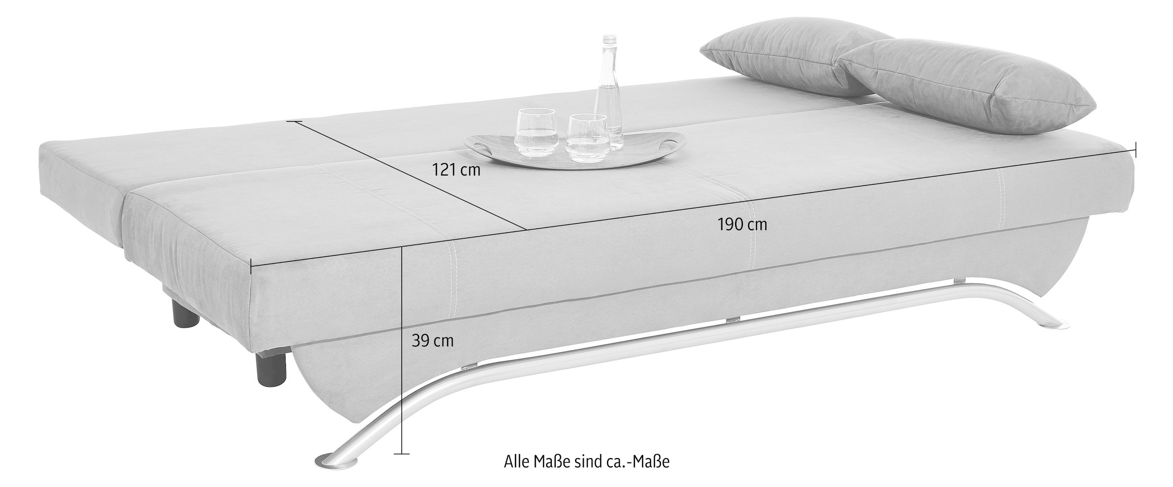 Gruppe lose und Bettkasten, inklusive Bettfunktion Jockenhöfer Schlafsofa OTTO Online Rückenkissen Shop inklusive »Nancy«,