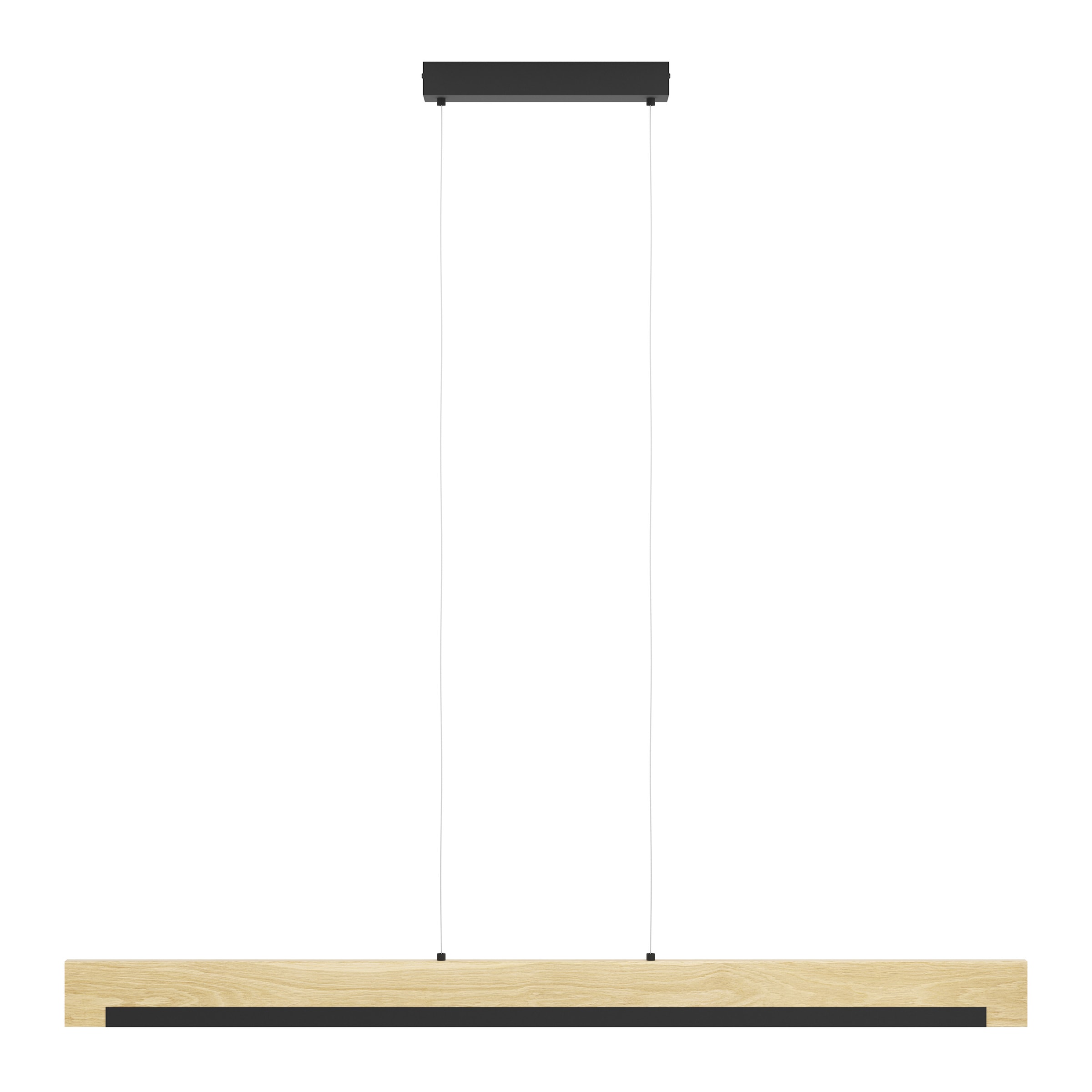 EGLO Hängeleuchte »CAMACHO Pendellampe - Stahl, Holz - LED - 25,5W - IP20« LED-Modul 1 Stk. Warmweiß Hängelampe, Deckenlampe, Wohnzimmer, Esszimmer, L110 x B6 x H110 cm