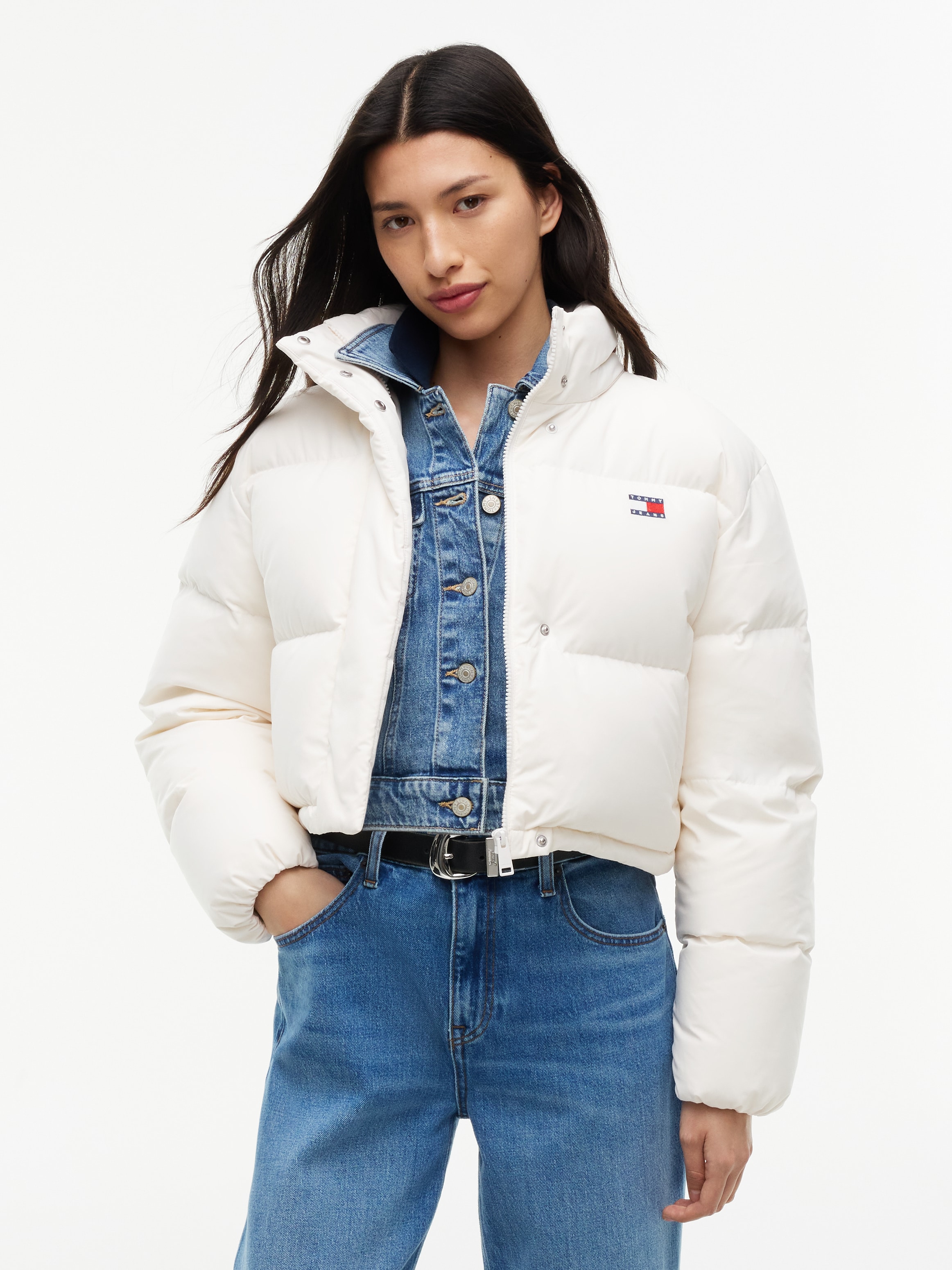 Tommy Jeans Steppjacke »TJW CRP ALASKA PUFFER EXT« mit Kapuze Kunstfaser
