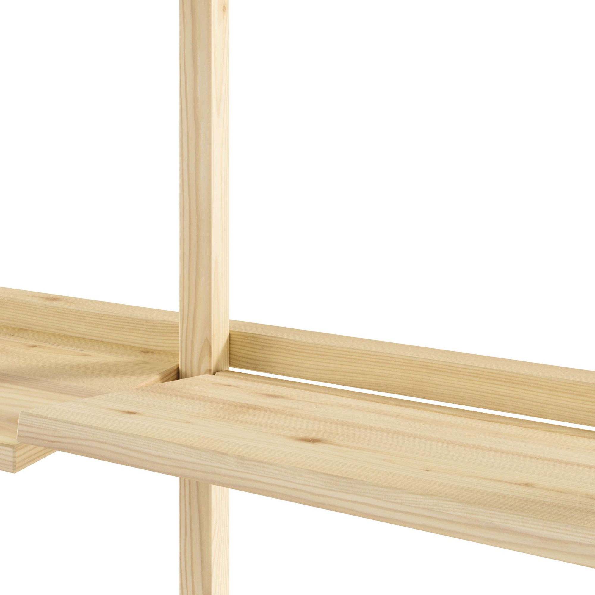 Karup Design Wandregal »Groove Shelving Narrow, Wandregal, Aufbewahrung, Deko, Platzsparend«, (B/H/T ca: 66x25,5x127cm), inkl. 4 Abnehmbare Regalböden aus FSC®-zertifiziertem Massivholz