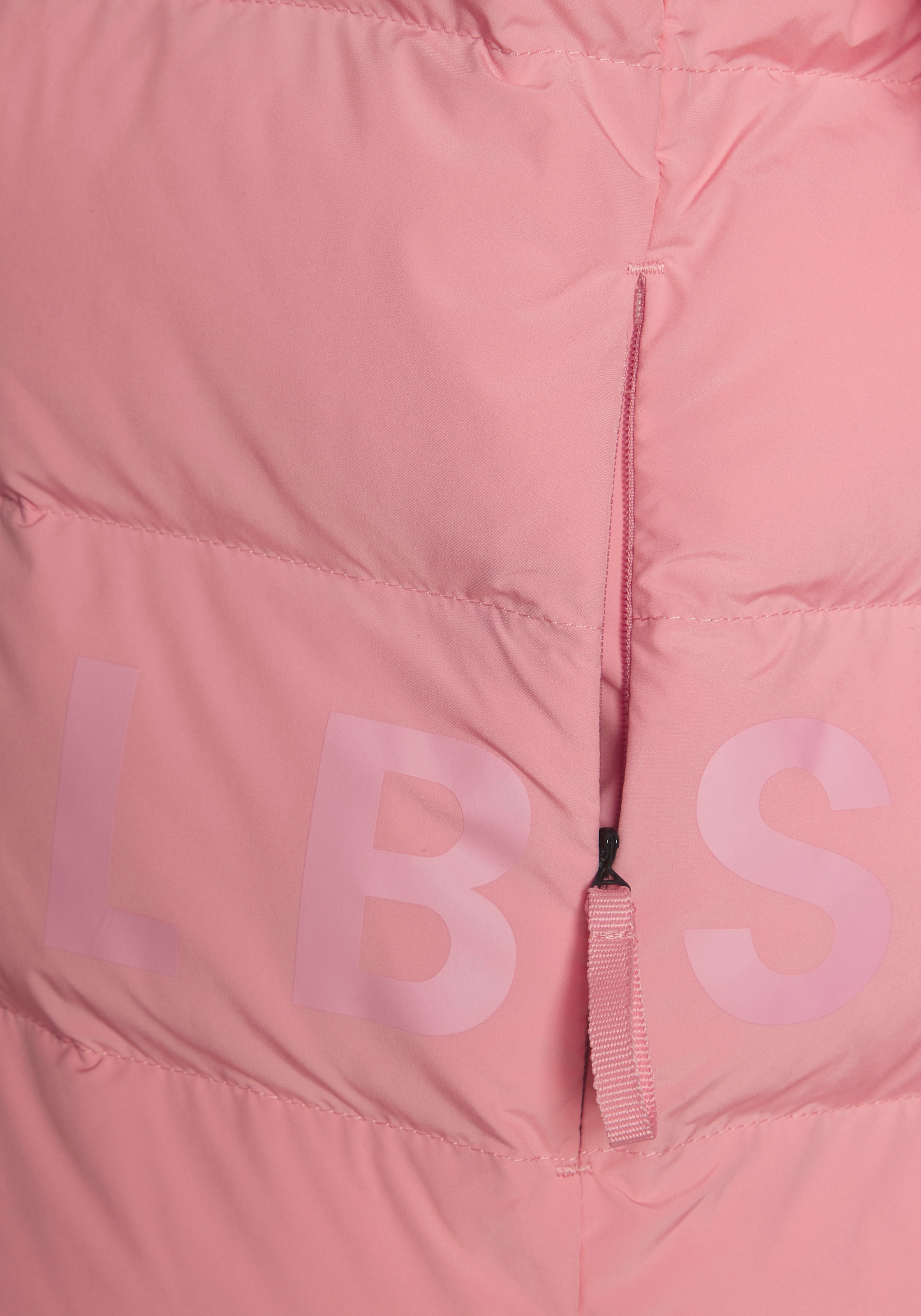 Elbsand Steppjacke mit großem seitlichen Logo-Print