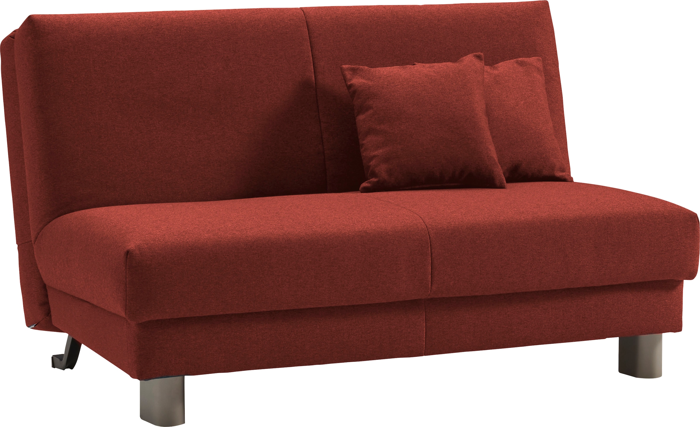 ell + ell Schlafsofa »Enny«, Liegefläche Breite 120 oder 140 cm, Liegehöhe 45 cm, Füße alufarben