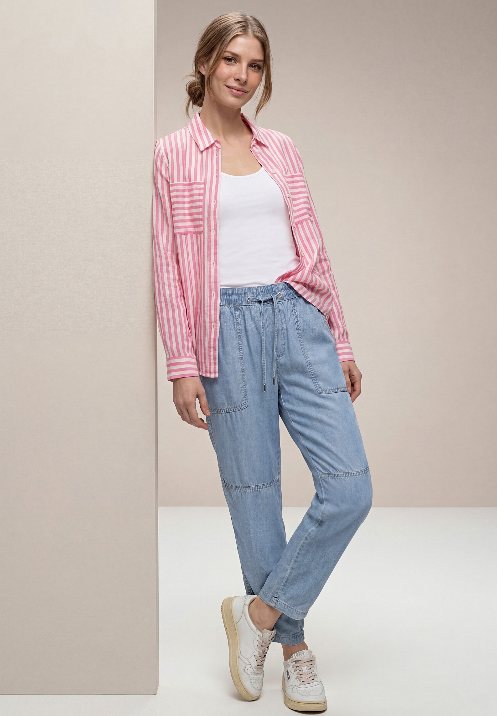 STREET ONE Stoffhose »Style Bonny«  mit elastischem Bund