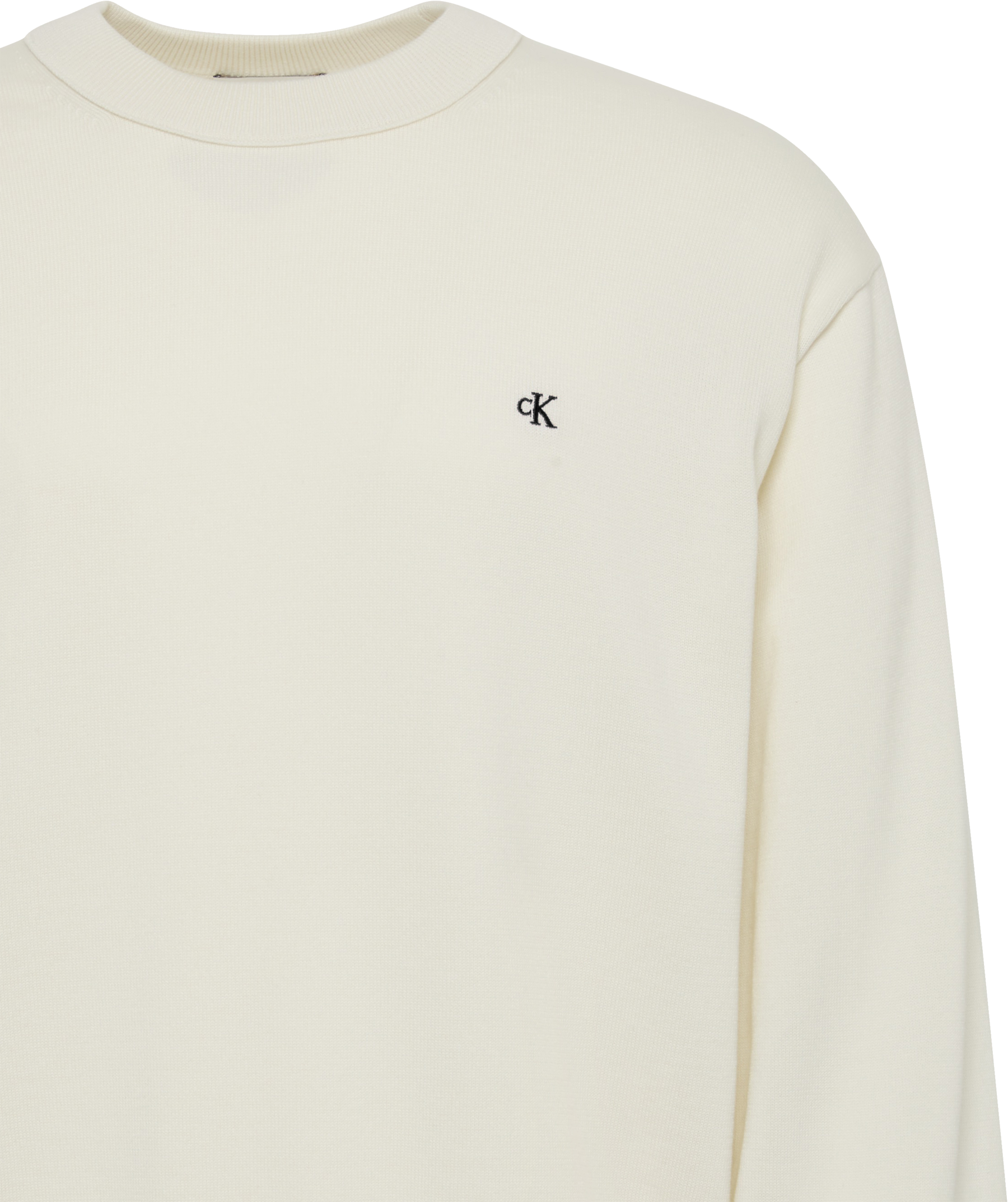 Calvin Klein Jeans Strickpullover »LS EZ COTTON CREWNK SWEATER 12GG« Mit Rundhalsausschnitt