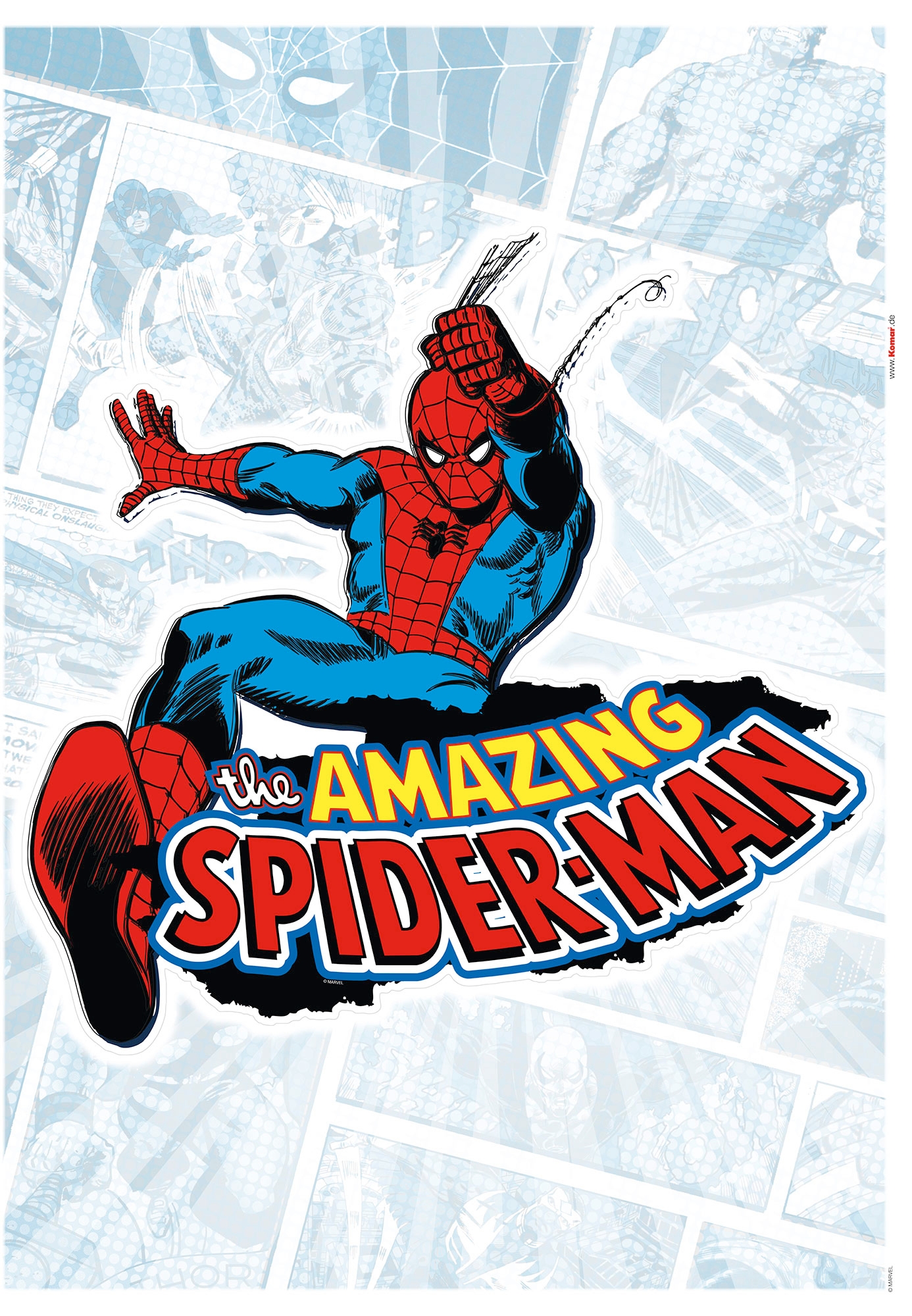 Wandtattoo »Spider-Man Comic Classic«, (1 St.), 50x70 cm (Breite x Höhe),...
