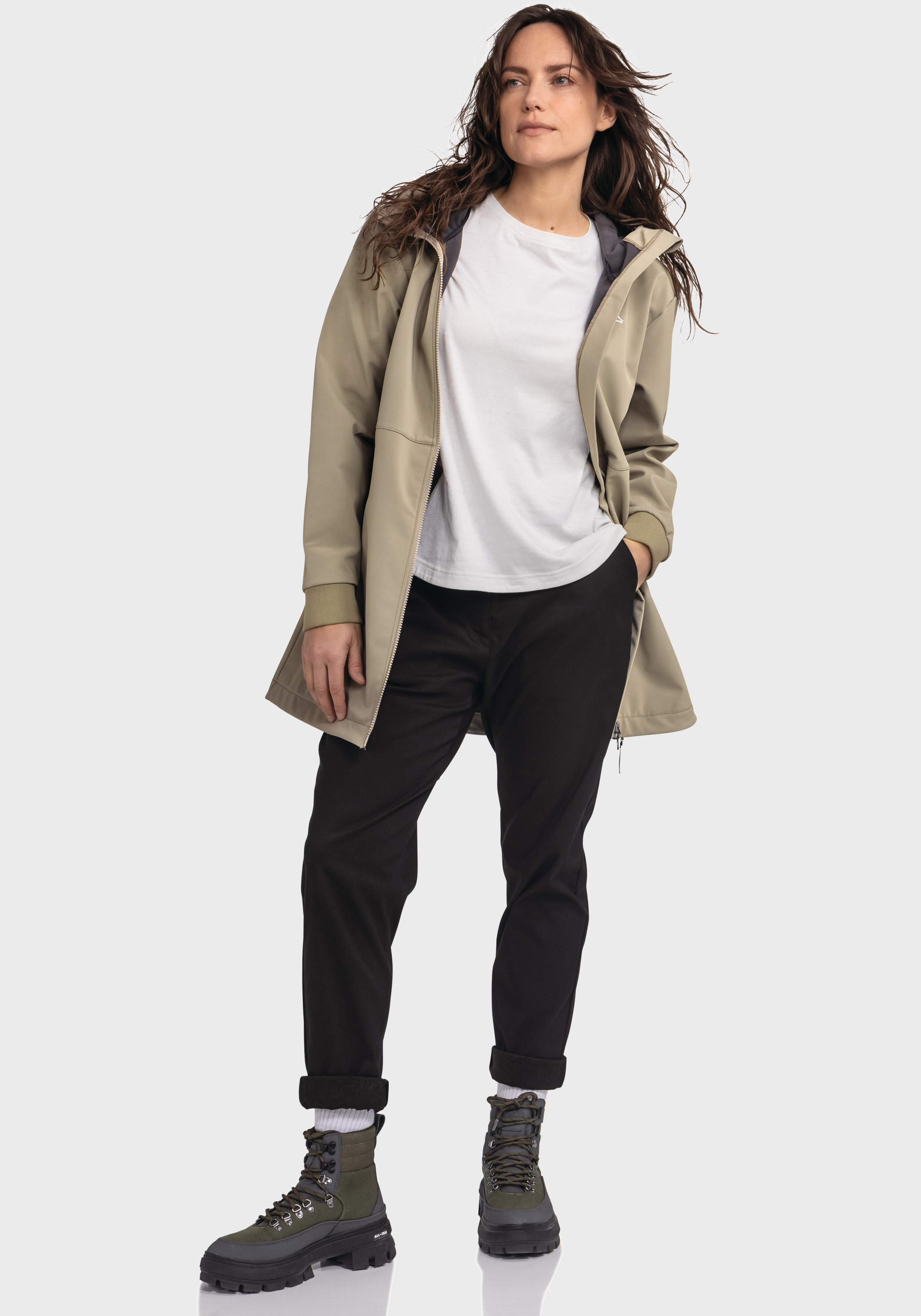 Schöffel Outdoorjacke »Urban Softshell Jk Style Suavio WMS«, mit Kapuze