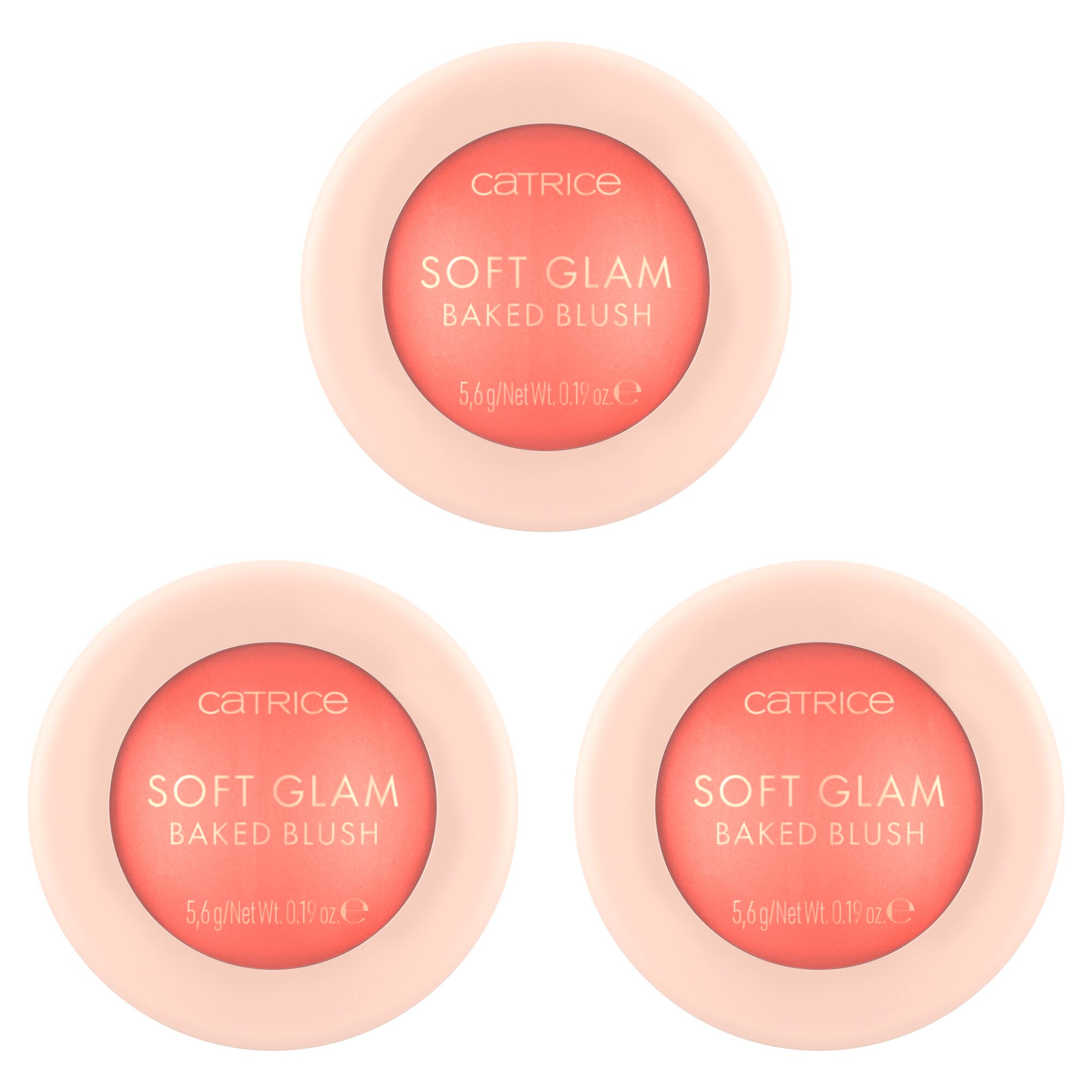 Catrice Rouge »Soft Glam Baked Blush« Aufbaubare Deckkraft – von zarter Farbe bis hin zu intensivem Strahlen