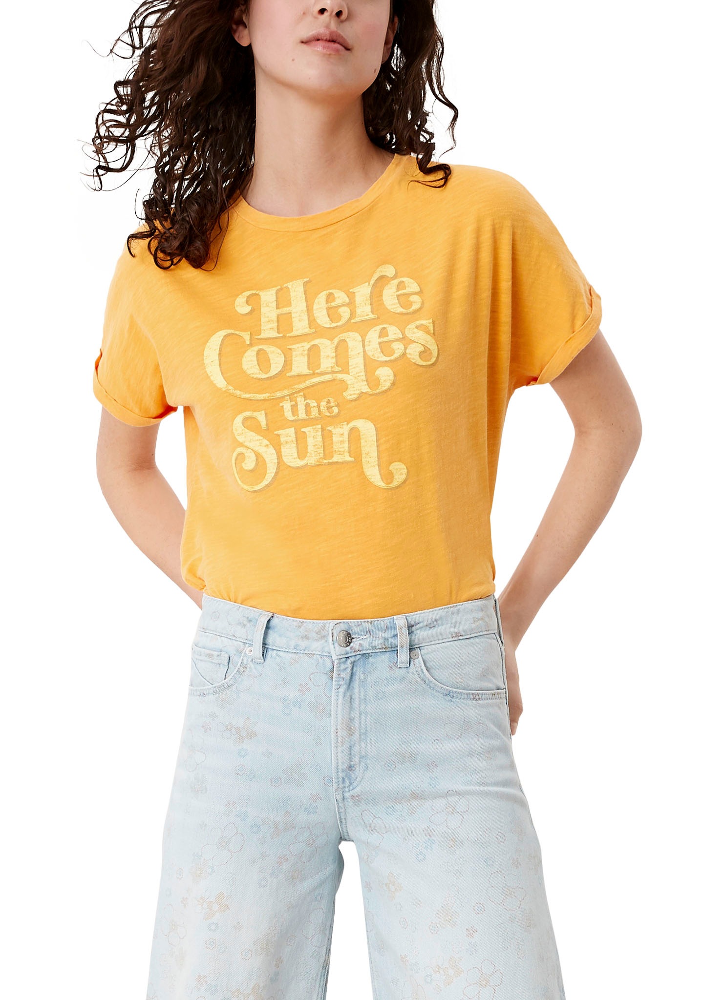 Q/S by s.Oliver T-Shirt, mit coolem Statementdruck
