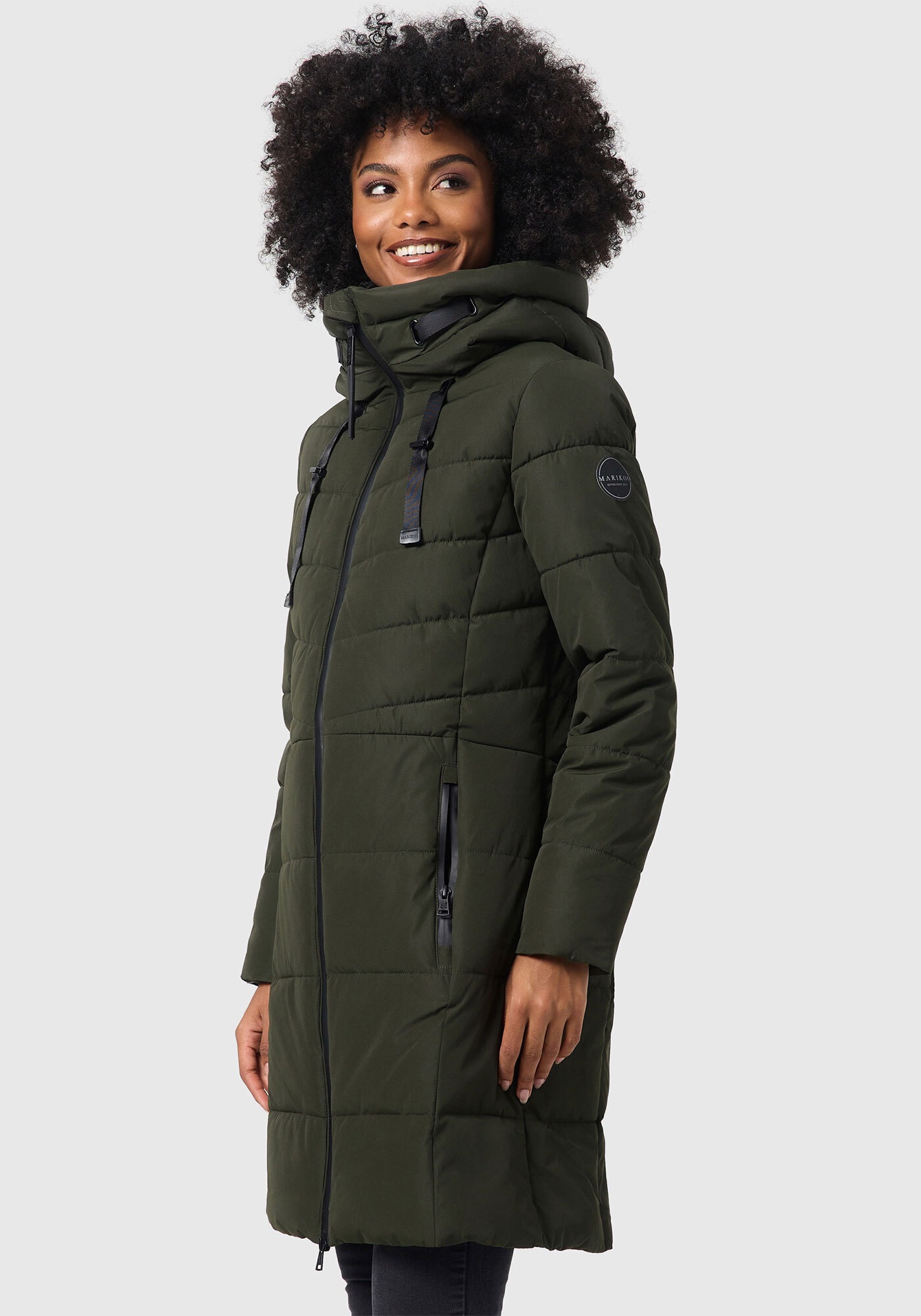 Marikoo Winterjacke »Marikoo Natsukoo Damen Winter Steppjacke lang B978«