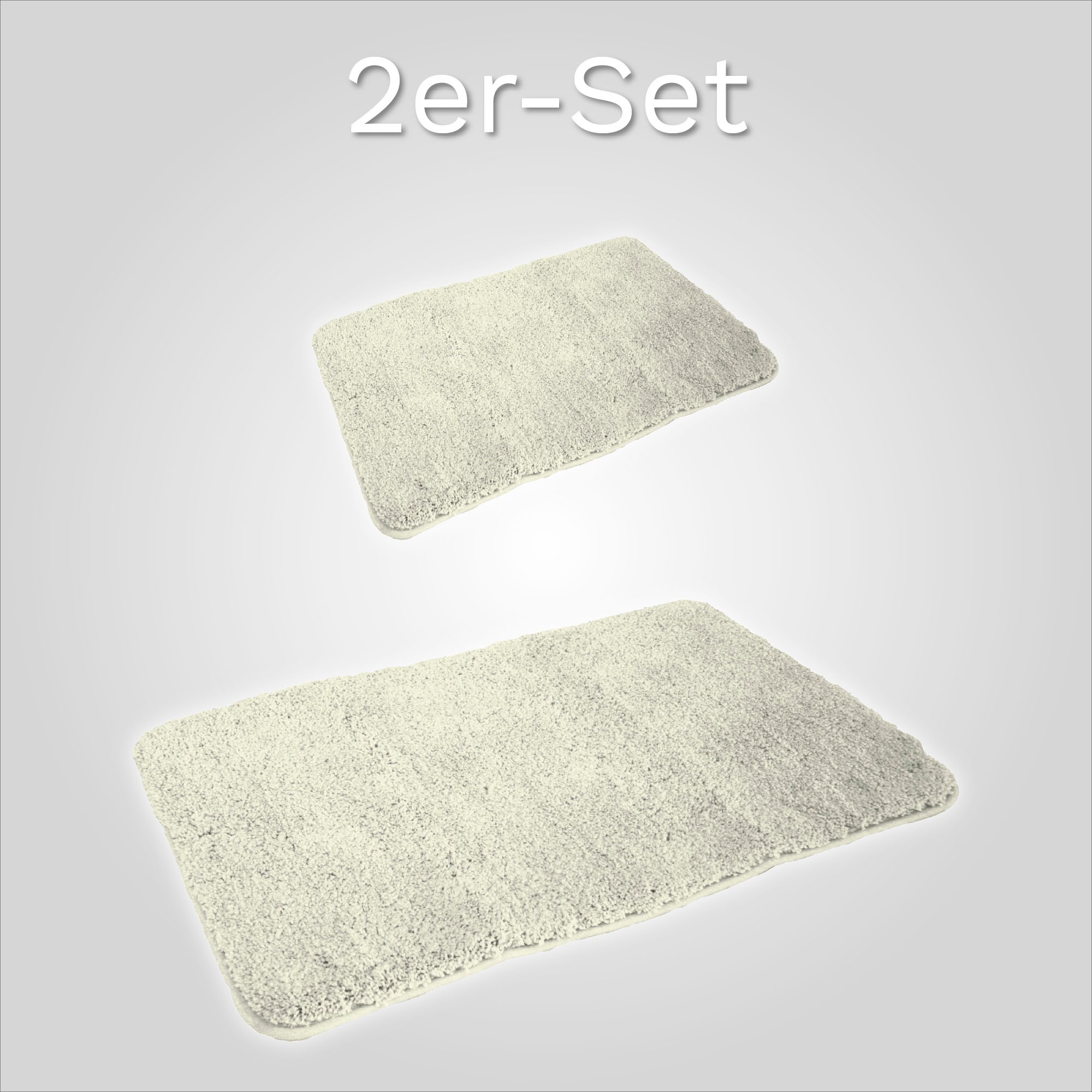 KiNZLER Badematte »Chaozhou, Badvorleger, Badezimmer Teppich« Höhe 20 mm rutschhemmend beschichtet fußbodenheizungsgeeignet Badteppich, Uni Farben, weich, als rechteckig, rund & Set erhältlich
