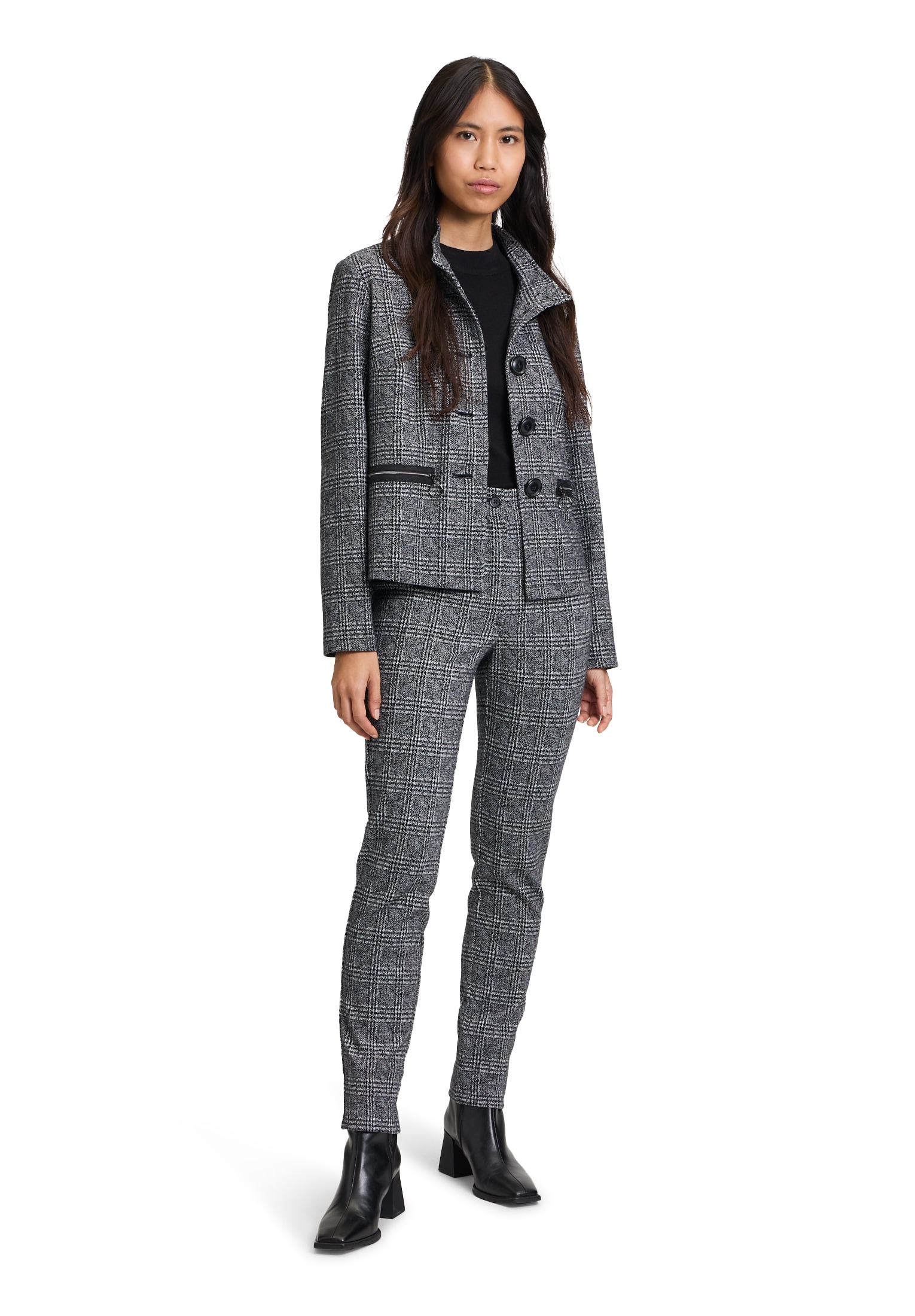 Betty Barclay Sweatshirt »Sweatjacke mit Stehkragen«