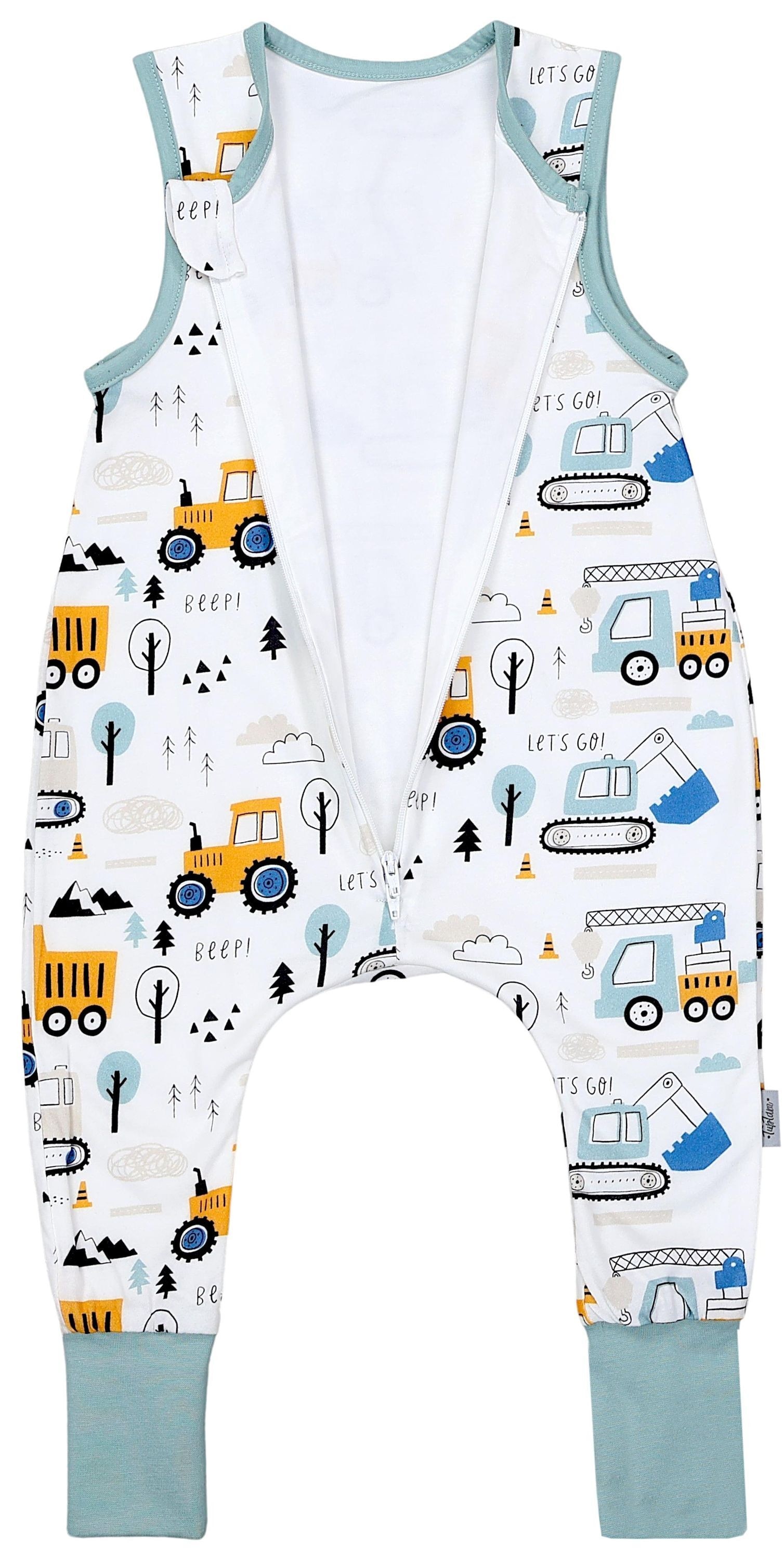 TupTam Babyschlafsack »Schlafsack mit Füßen Babyschlafsack mit Beinen Unwattiert«