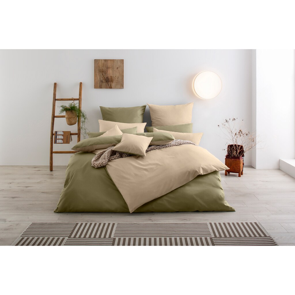 OTTO products Wendebettwäsche »Anna in Gr. 135x200 oder 155x220 cm«, (2 tlg.), Bettwäsche aus Bio-Baumwolle, nachhaltige Bettwäsche mit Wendeoptik