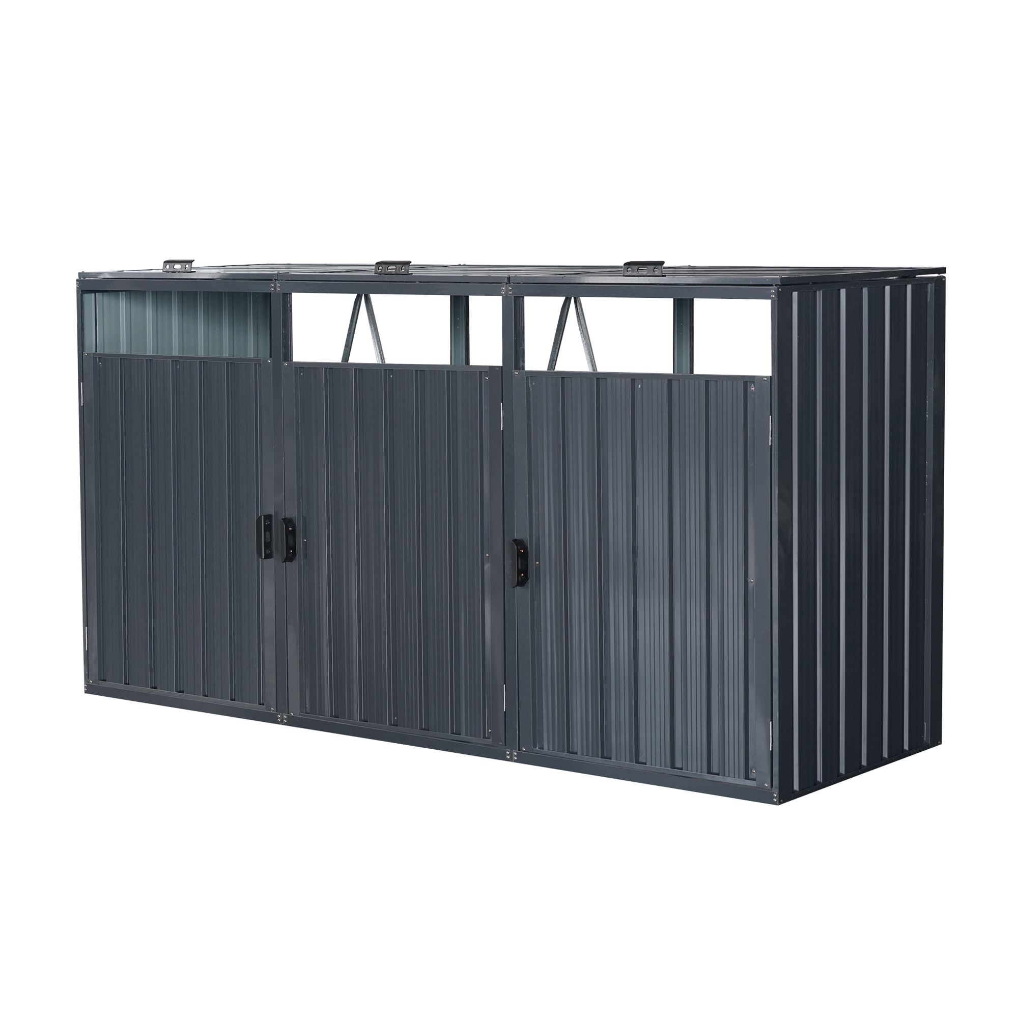 KONIFERA Mülltonnenbox »Santander« BxTxH: 240x80x122 cm