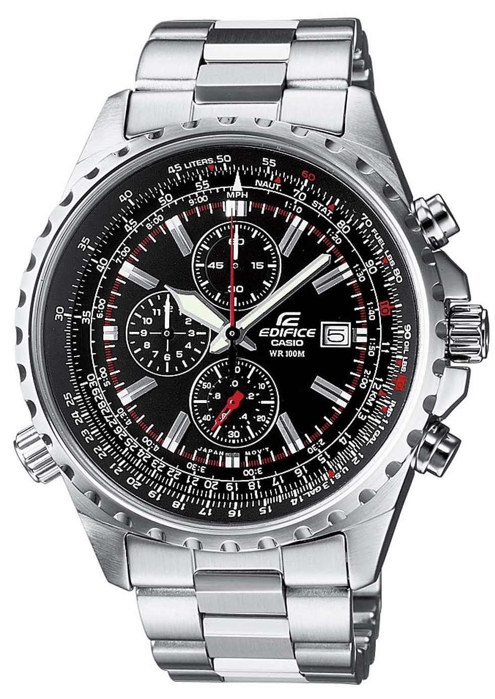 Chronograph »EF-527D-1AVEF«, Quarzuhr, Armbanduhr, Herrenuhr, Stoppfunktion, bis 10...