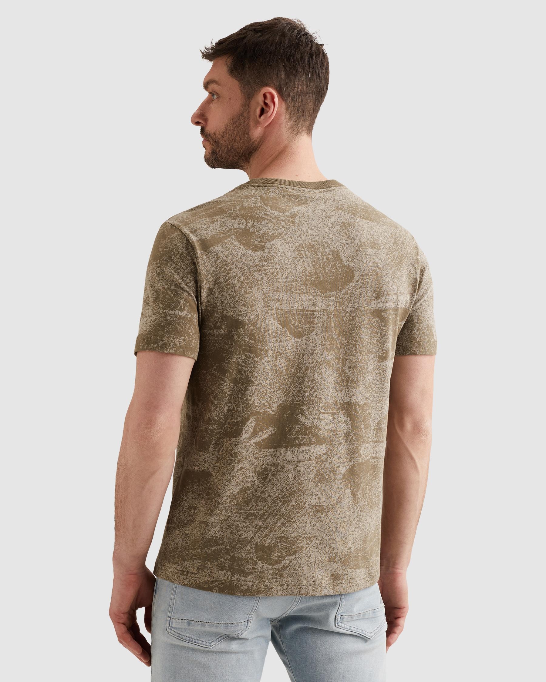 PME LEGEND T-Shirt »Short sleeve r-neck single jersey aop« mit Logo Stickerei