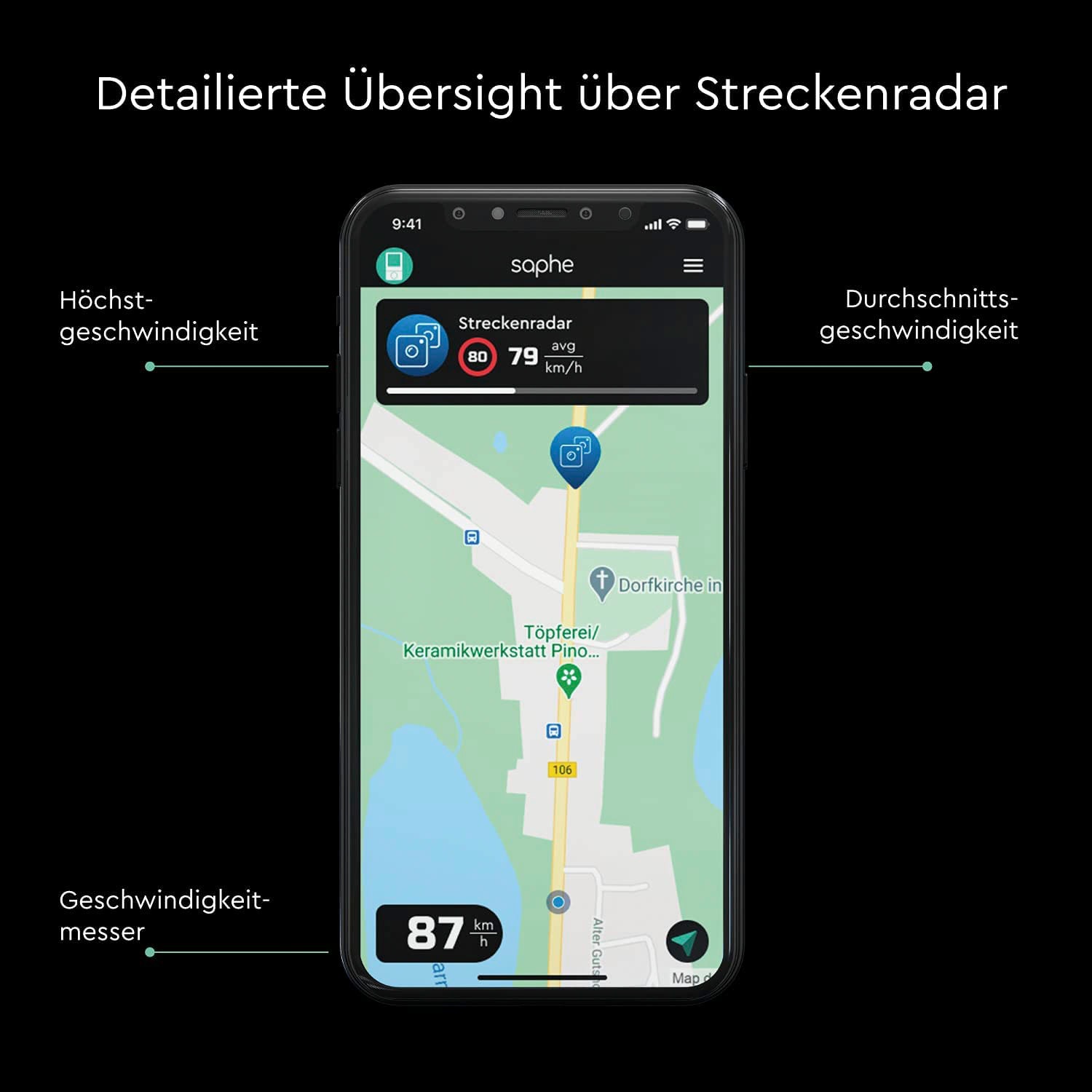Saphe Verkehrsalarm »Saphe Drive Mini«, integriertes Display, Verbindung  mit Smartphone via Bluetooth online kaufen bei OTTO