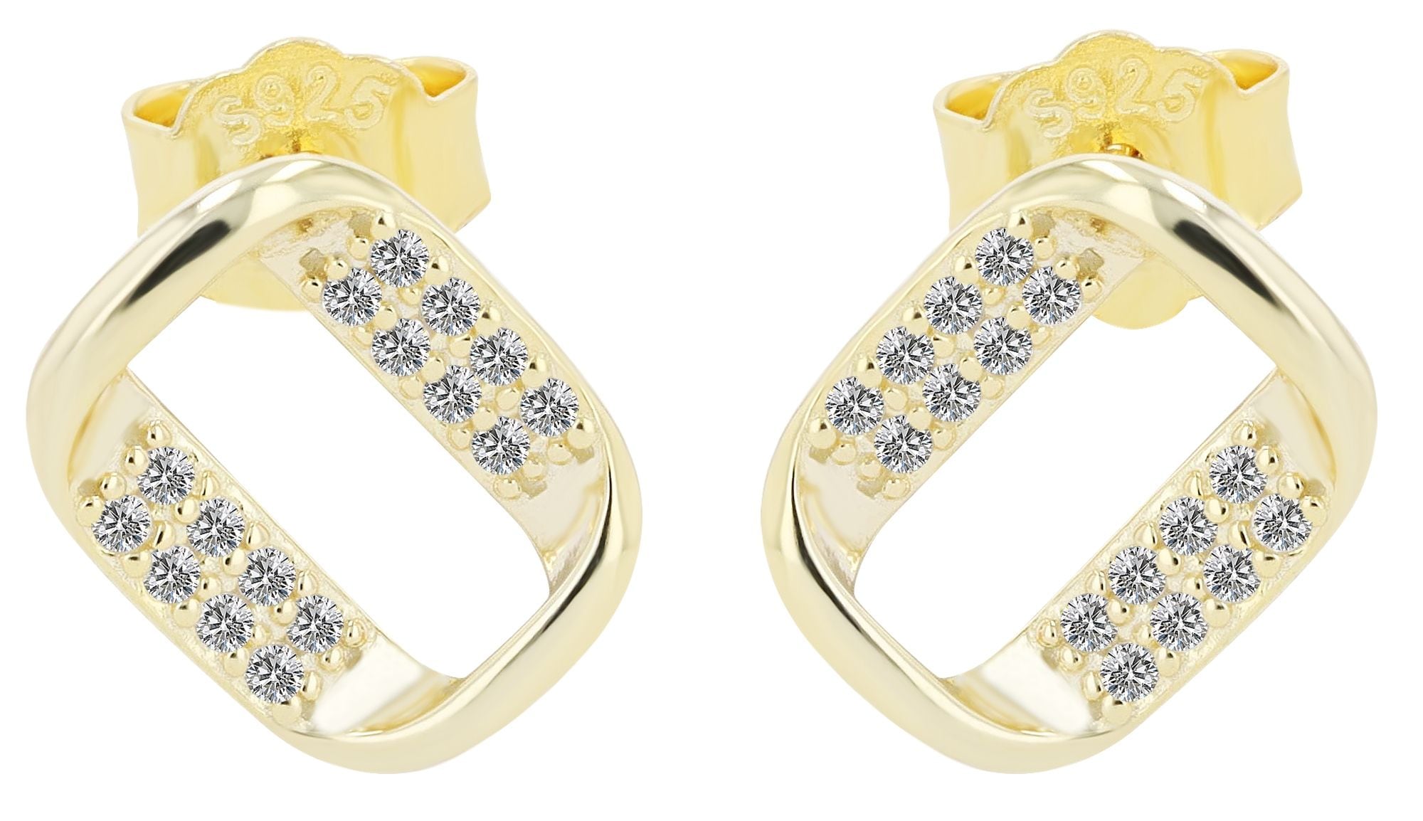 Adelia´s Paar Ohrstecker »Damen Ohrringe ¿ Ohrstecker aus 925 Silber«