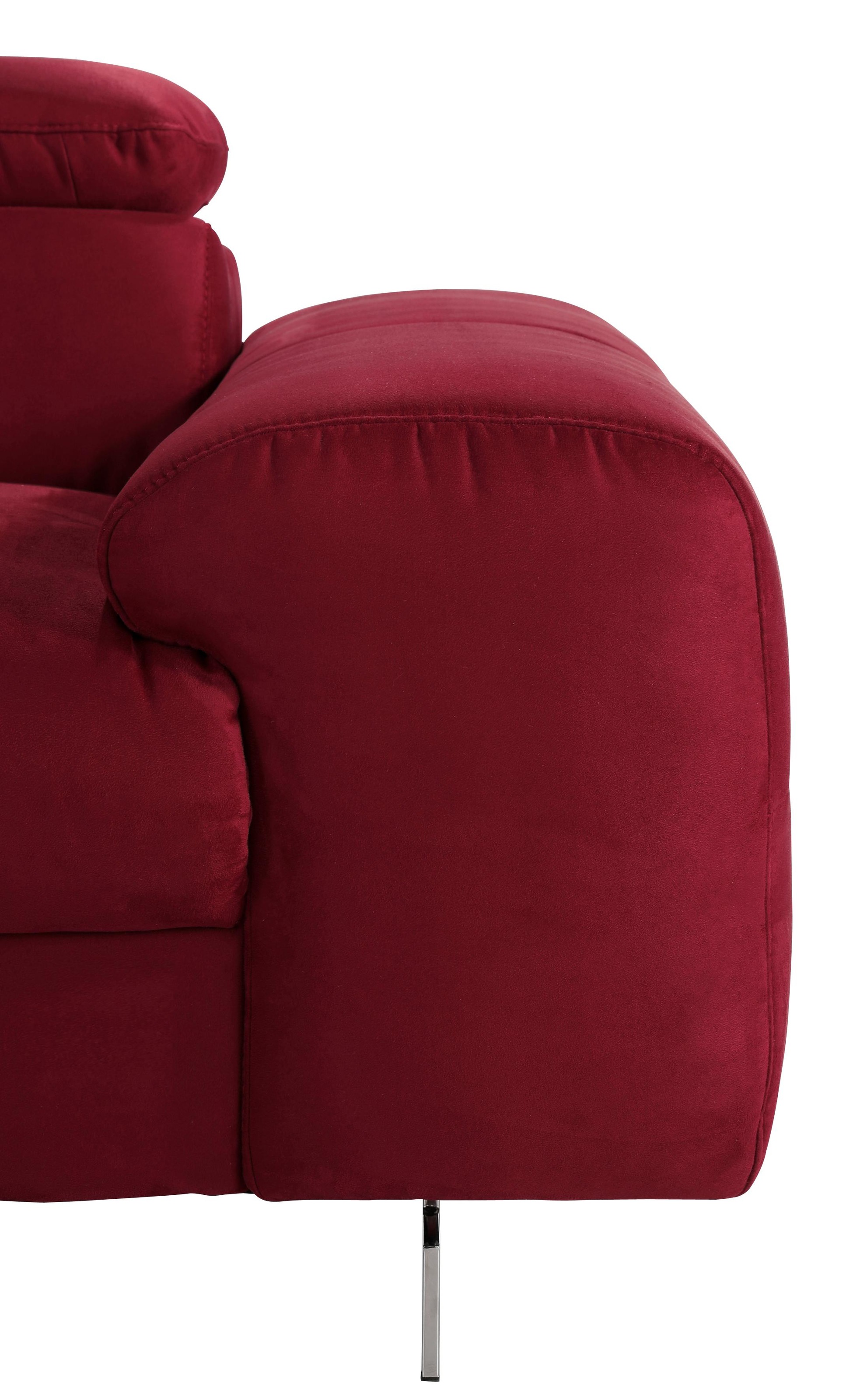 COTTA 2-Sitzer »Chef« Big-Sofa mit Kopfteilverstellung, edle Metallkufen