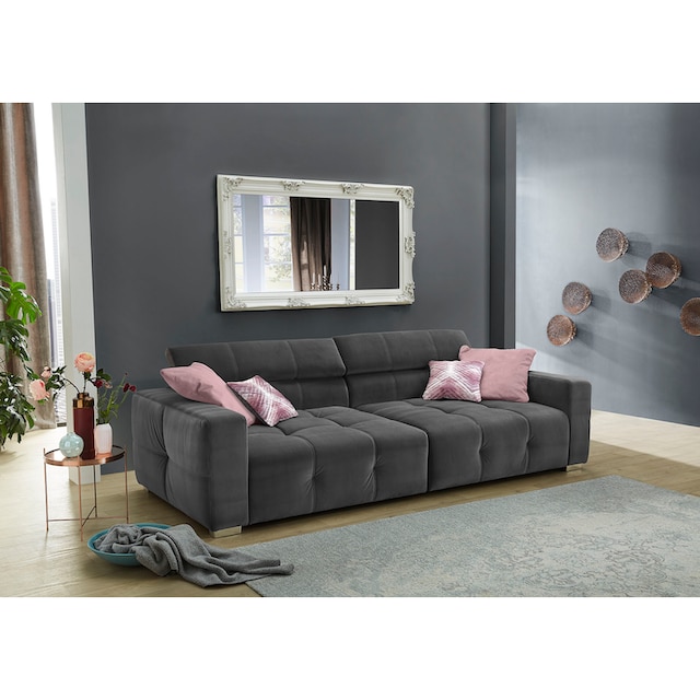 Jockenhöfer Gruppe Big-Sofa »Trento«, mit Wellenfederung, Sitzkomfort und  mehrfach verstellbare Kopfstützen online kaufen