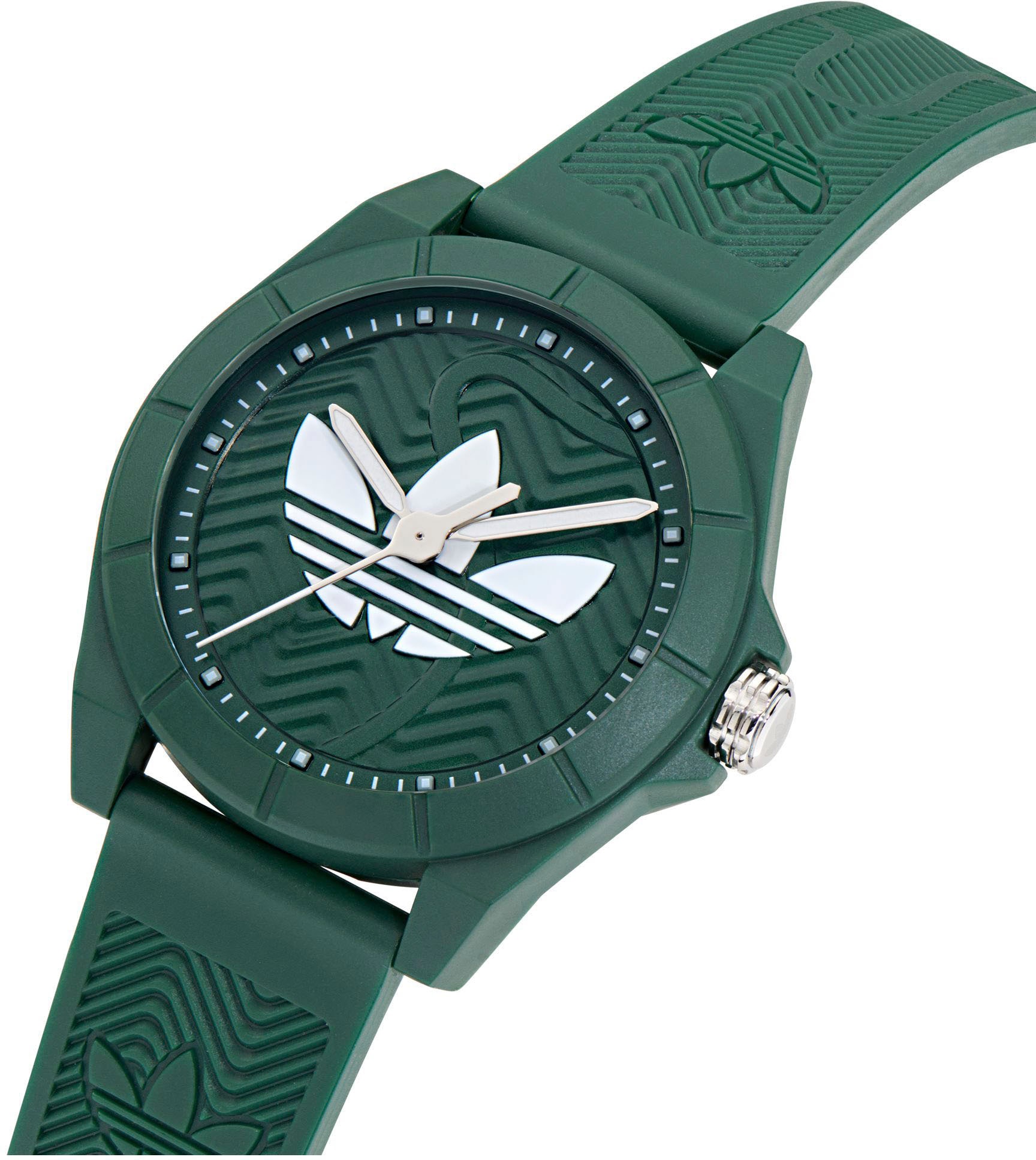 adidas Originals Quarzuhr »PROJECT FOUR«, Armbanduhr, Herrenuhr, Damenuhr,Resinarmband,wasserabweisend bis 5 bar