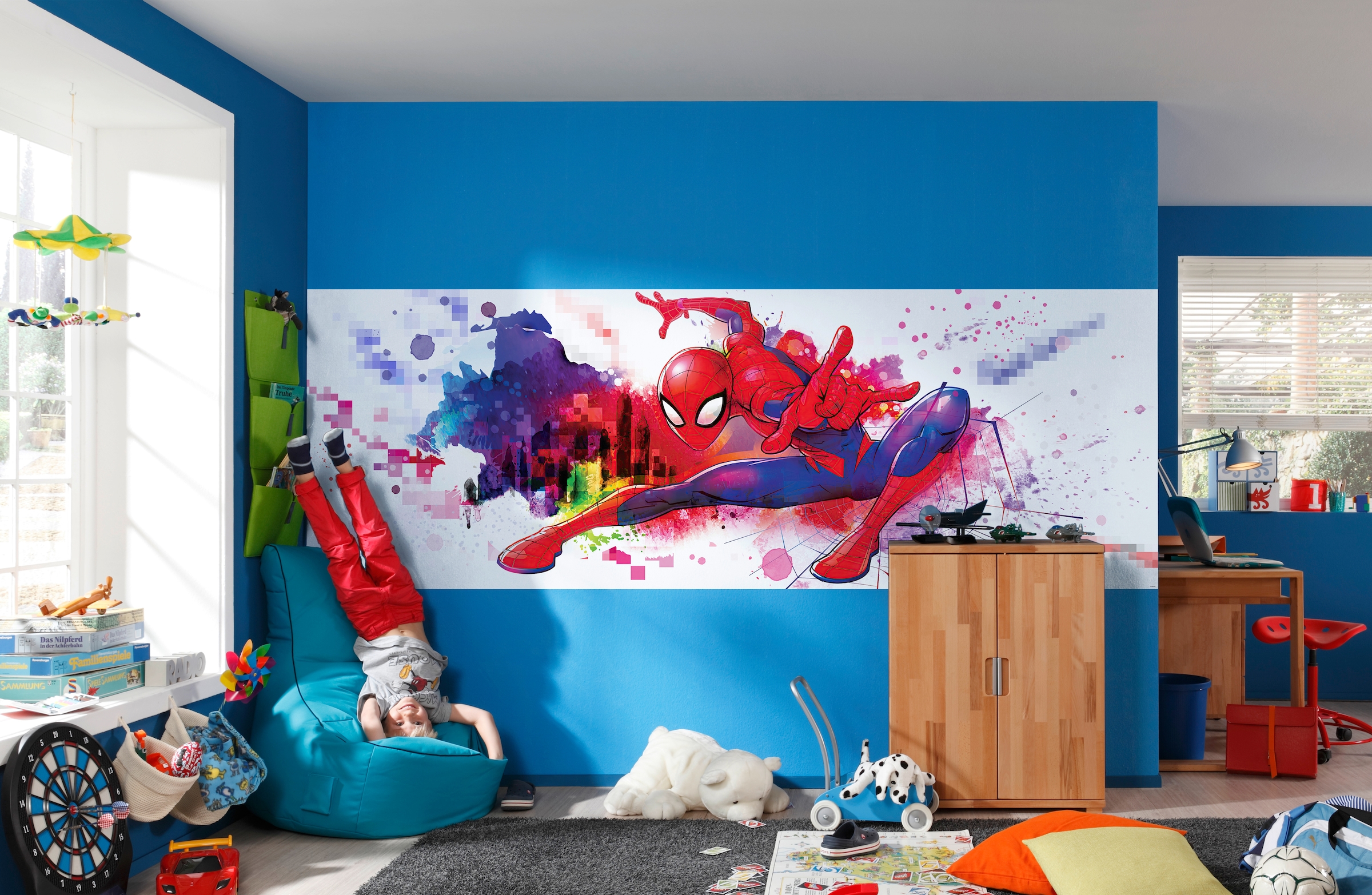 bestellen x Höhe), Komar bei 368x127 (Breite Art«, Fototapete »Spider-Man OTTO cm Kleister inklusive Graffiti online