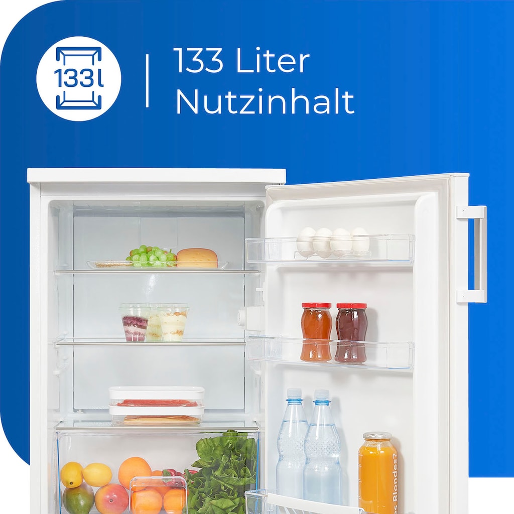 exquisit Kühlschrank »KS16-V-H-010D«, KS16-V-H-010D weiss, 85,5 cm hoch, 56 cm breit